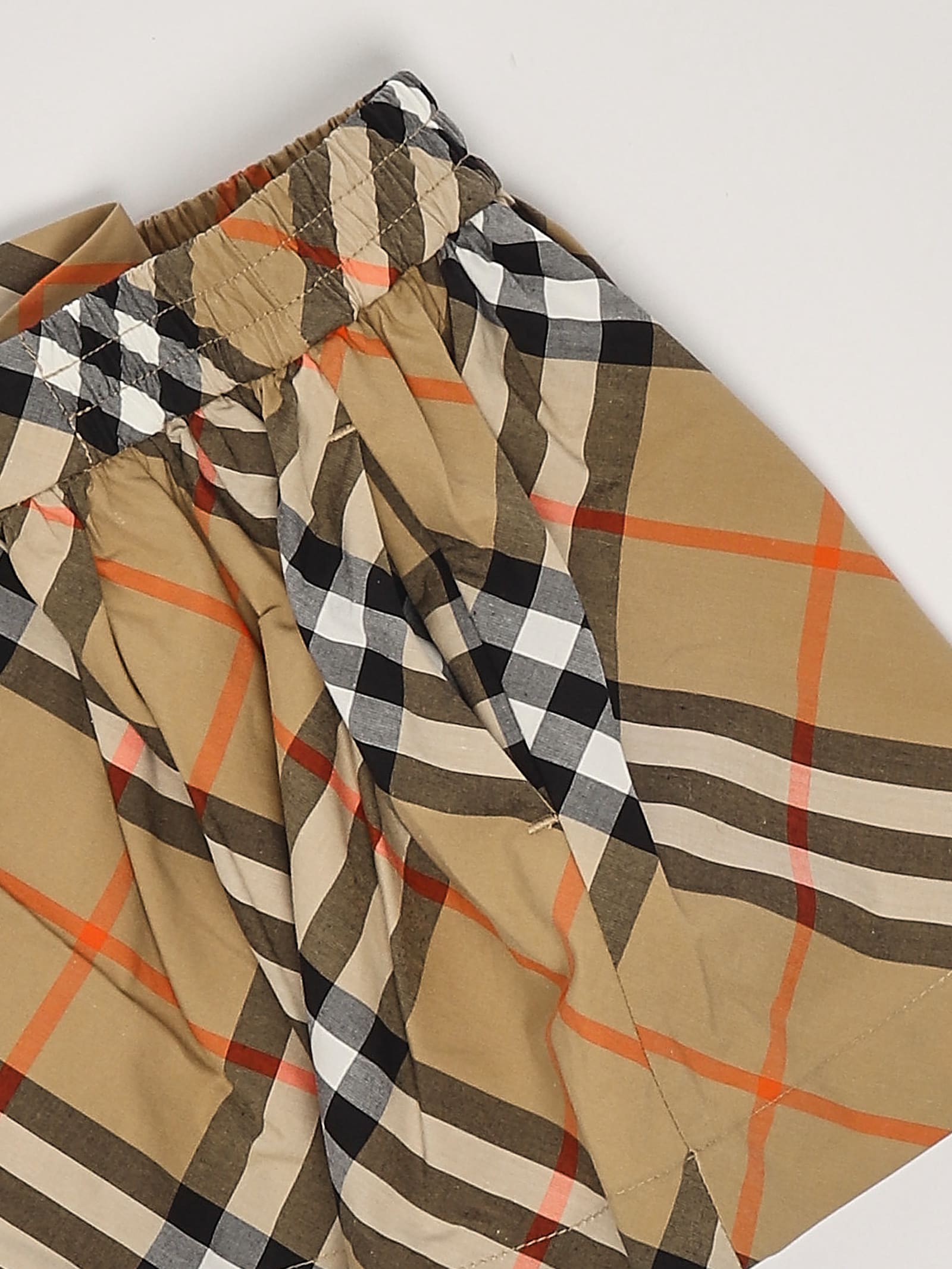 Burberry Kelsey Skirt Skirt In Check Beige