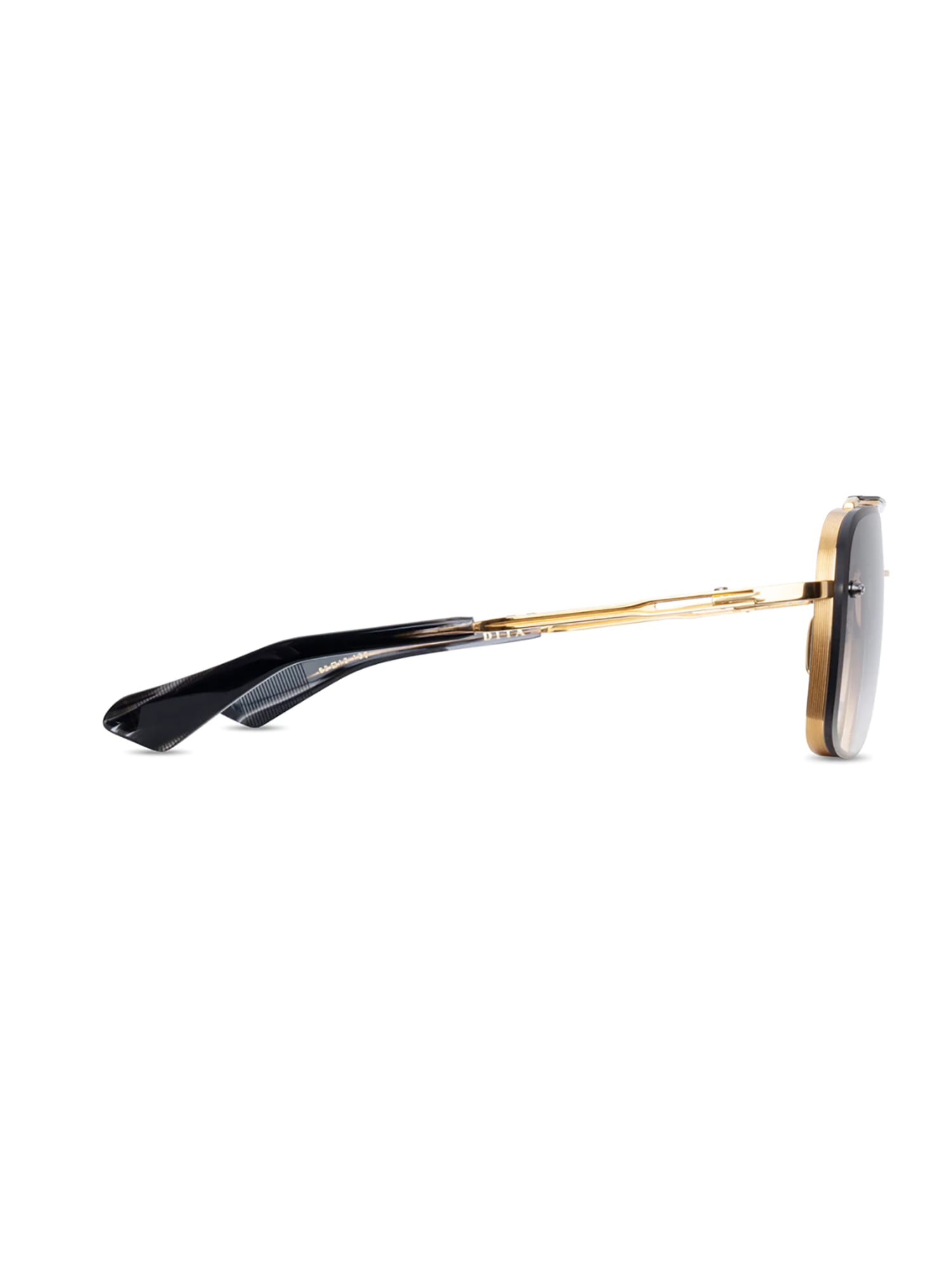 Shop Dita Dts121/62/01 Mach/six Sunglasses In Yellow Gold_black Rhodium