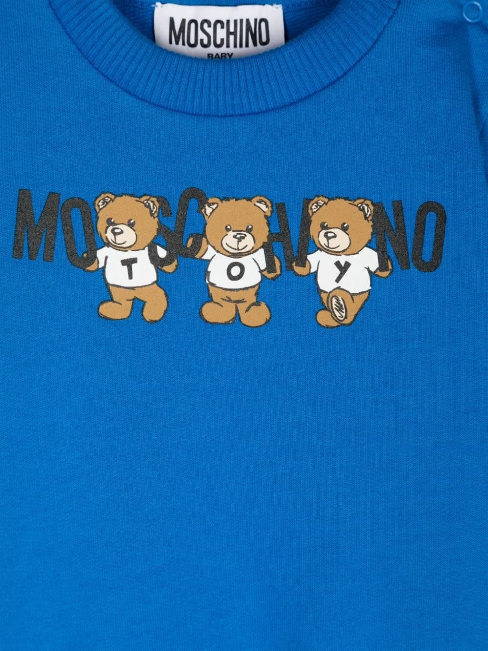 Shop Moschino Felpa Con Logo In Light Blue