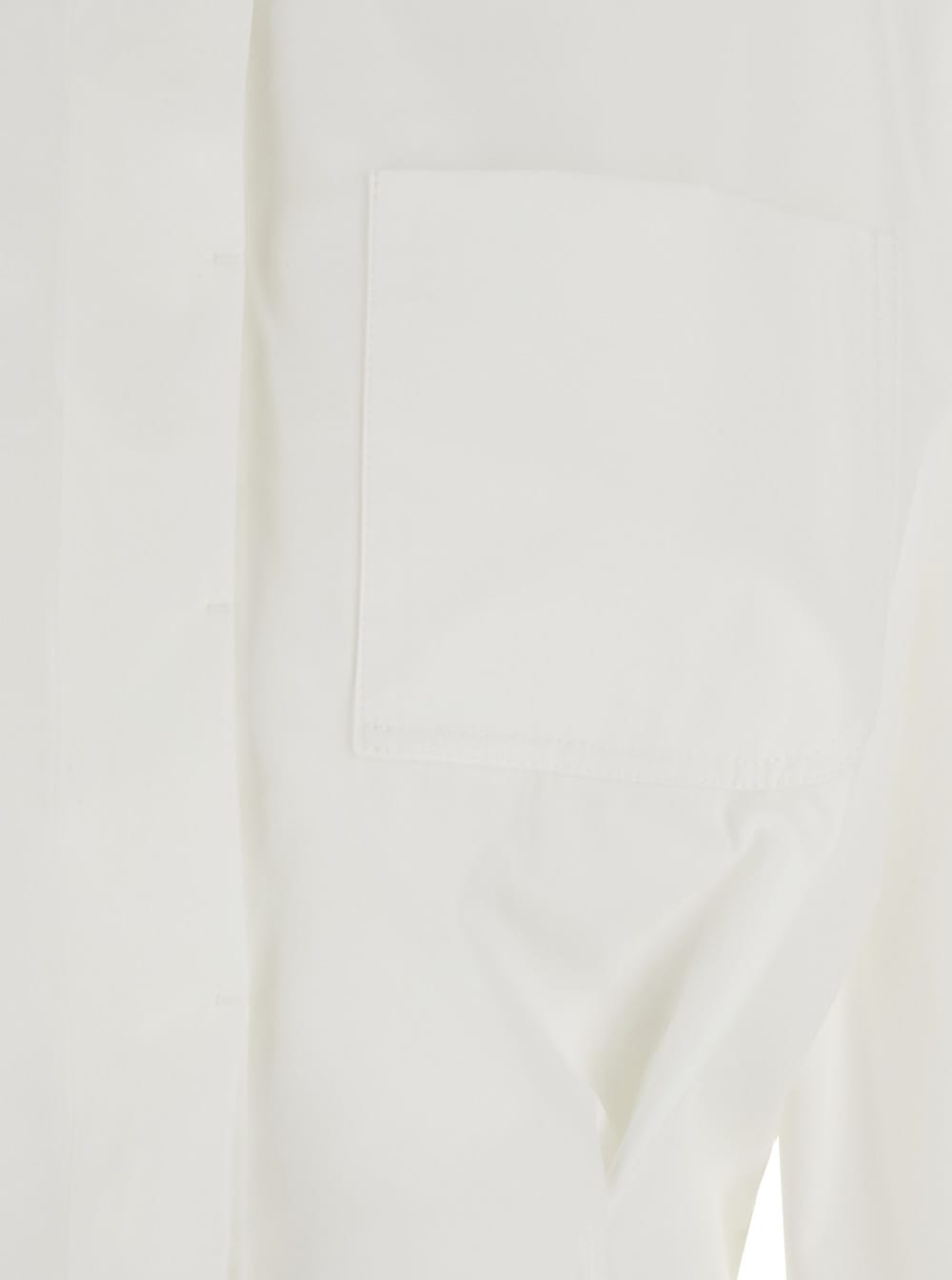 Shop Jacquemus La Chemise Barco White Shirt With Boat Neck In Cotton Woman