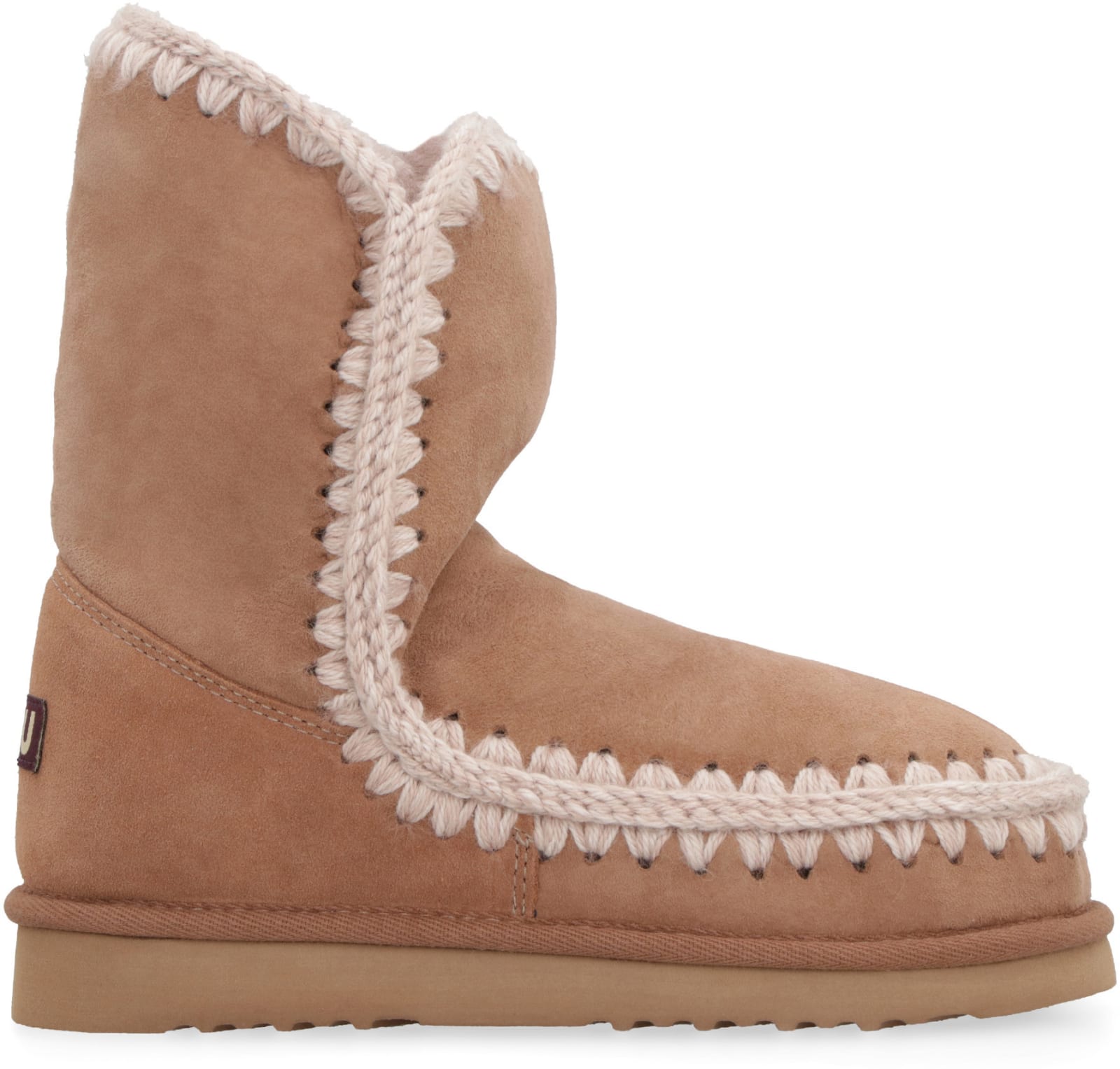 Shop Mou Eskimo 24 Ankle Boots In Beige