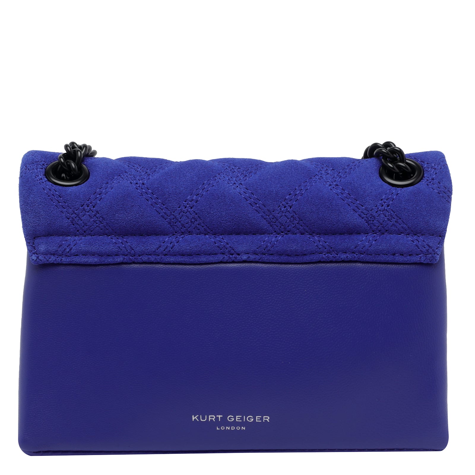 Kurt Geiger Mini Leather Kensington Crossbody Bag In Blue