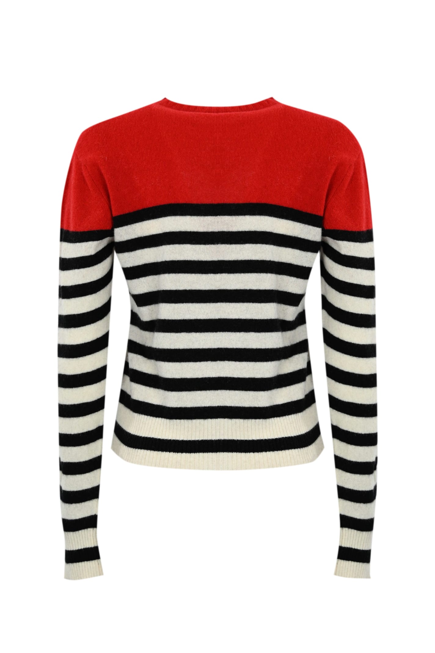 Philosophy Di Lorenzo Serafini Intarsia-logo Striped Sweatshirt In White