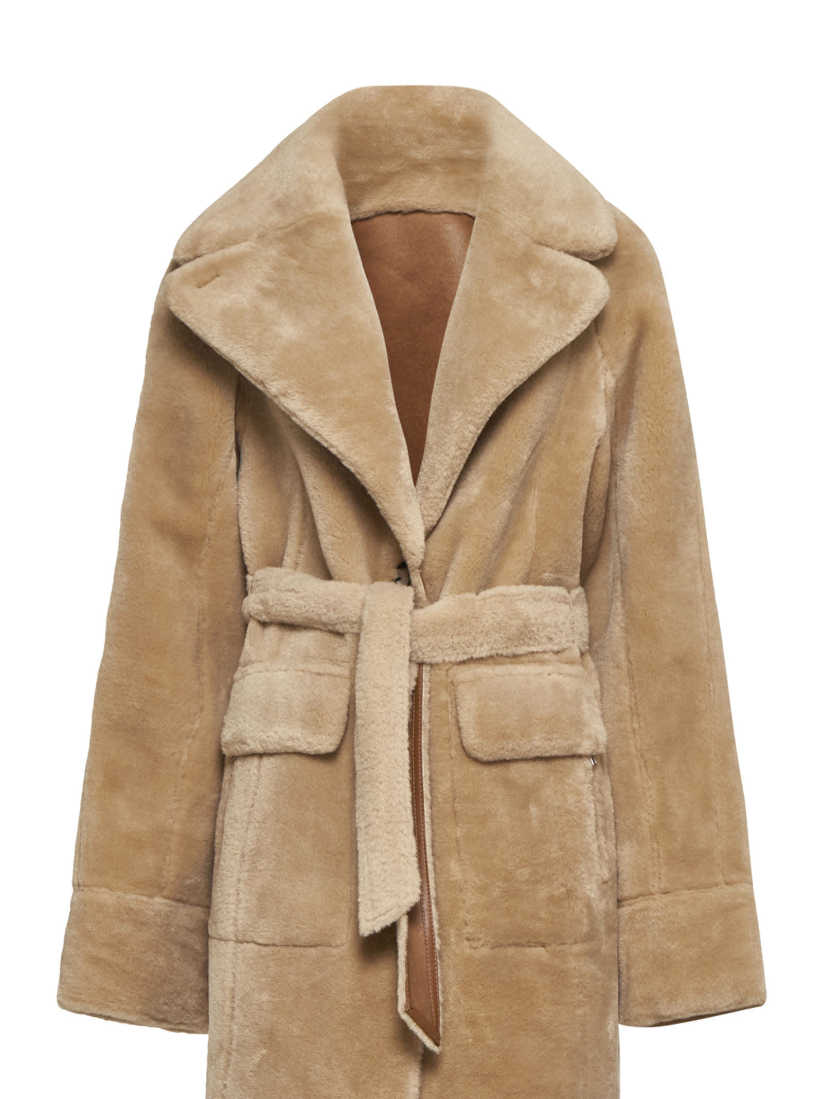 Shop Urbancode Coat In Camel-cream