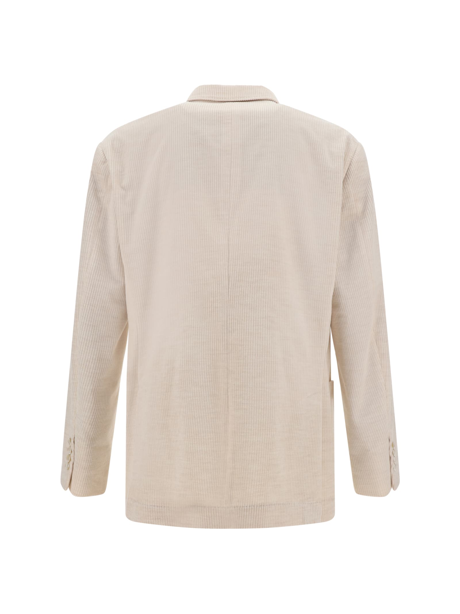 Shop Brunello Cucinelli Blazer Jacket In Beige