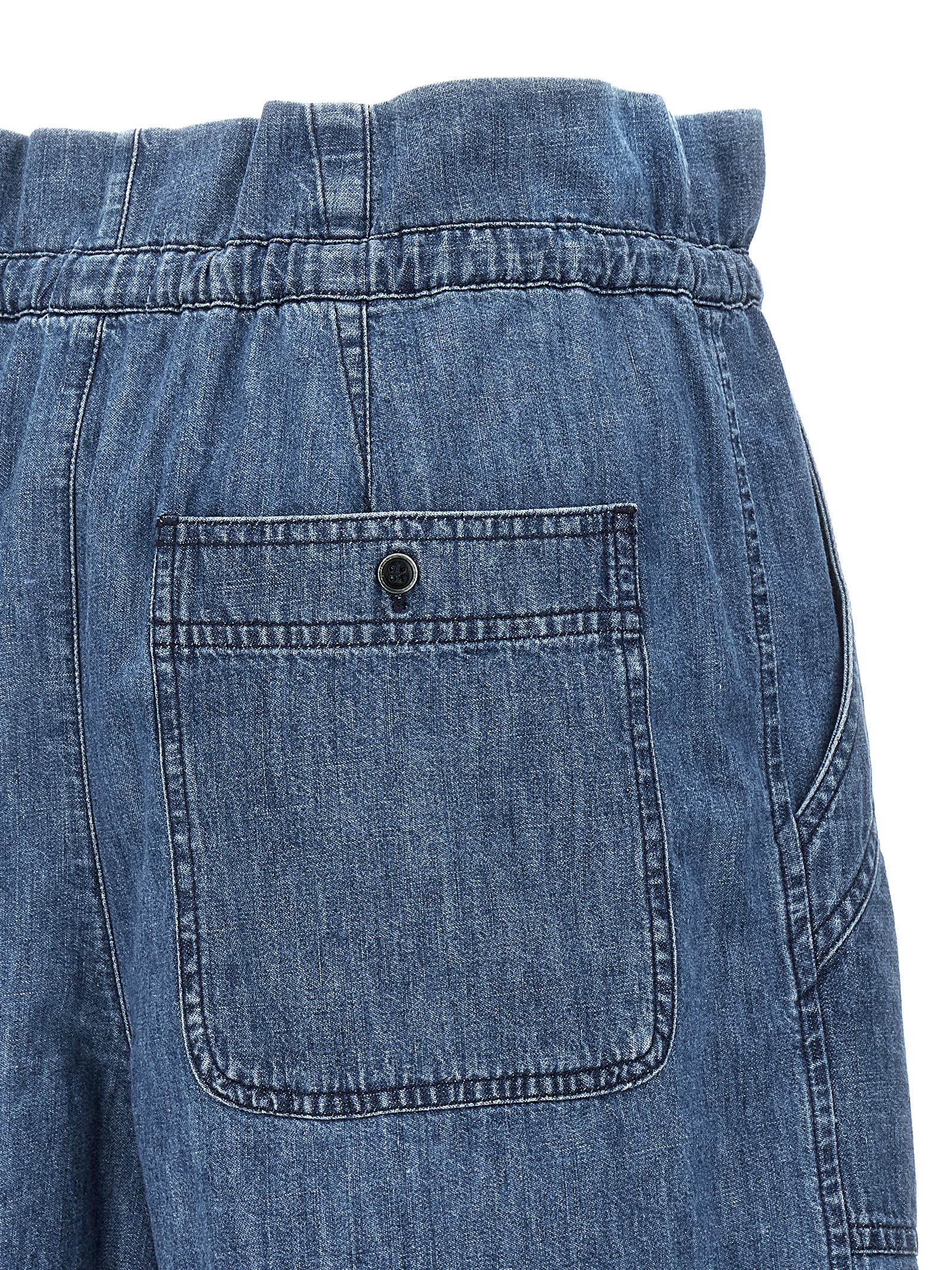 Shop Marant Etoile Ipolyte Bermuda Shorts In Bu Blue