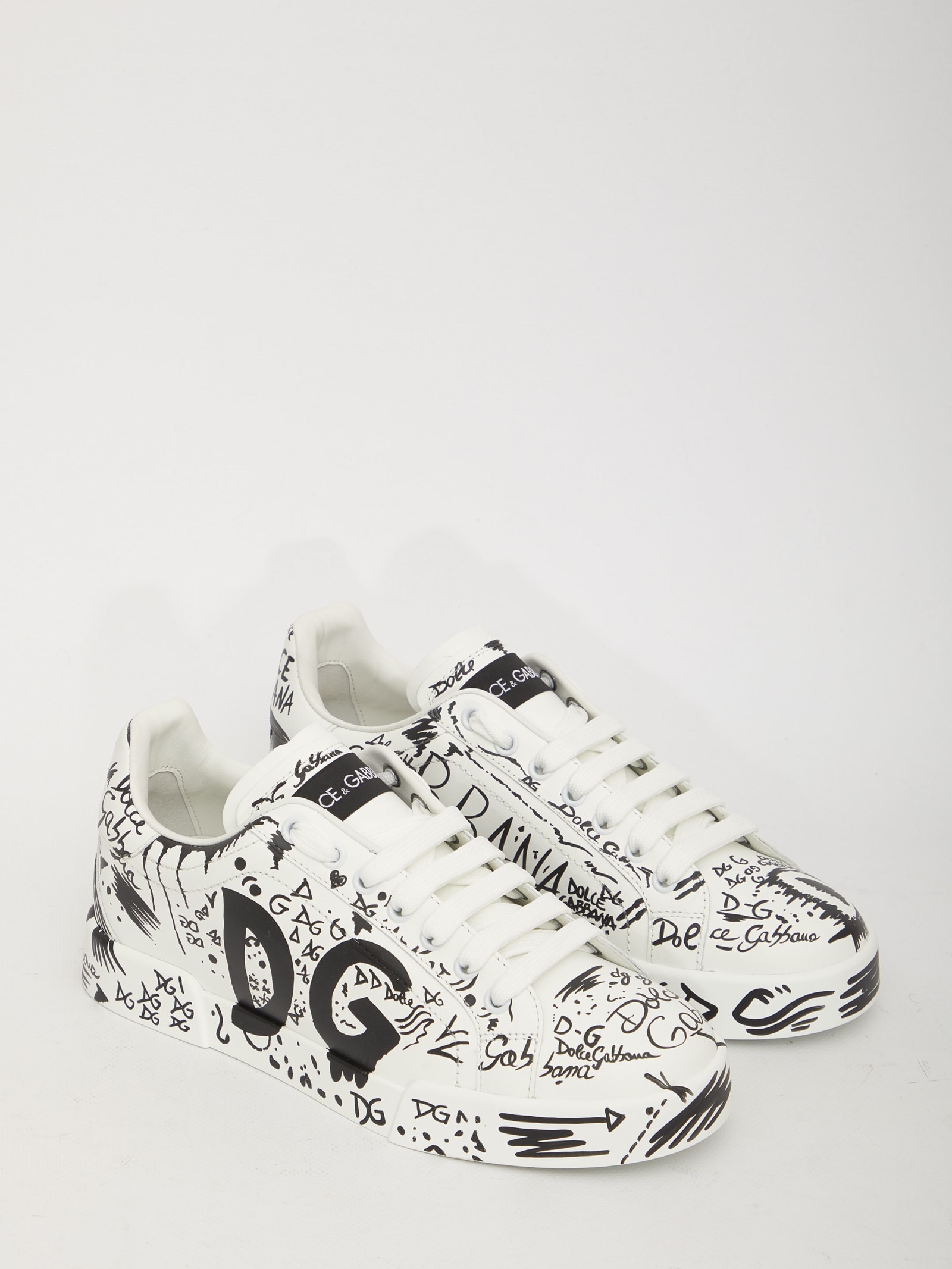 Dolce and gabbana outlet graffiti sneakers