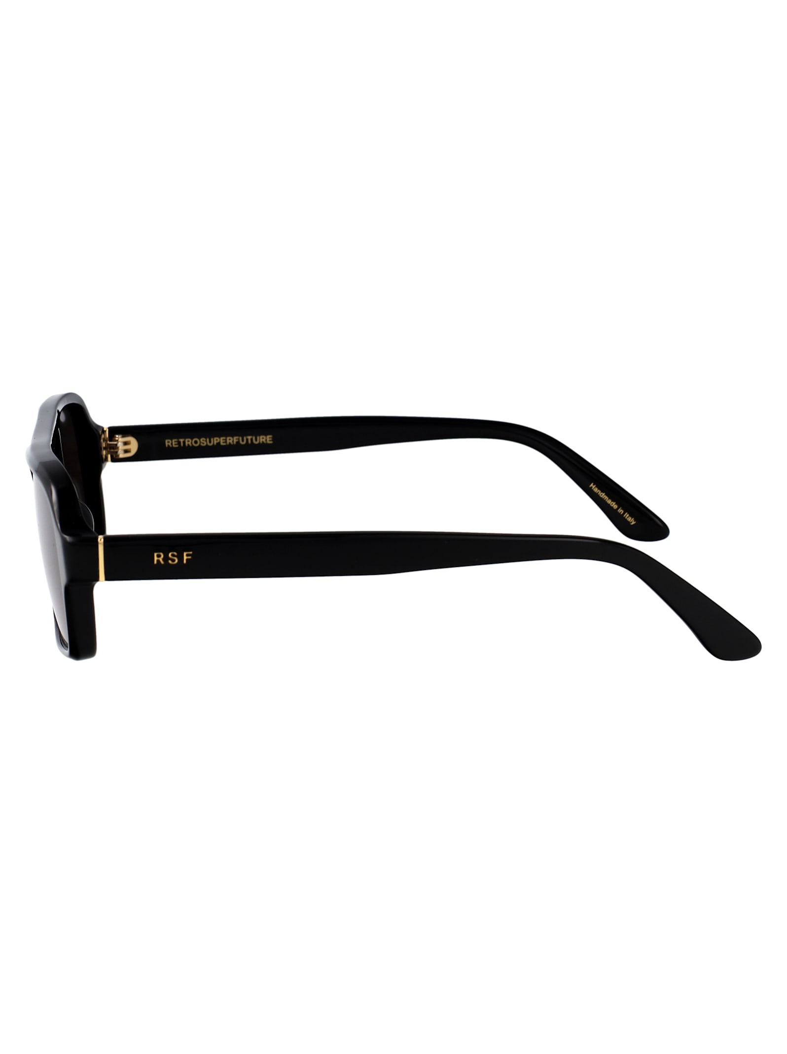 Retrosuperfuture Black Acetate Sunglasses In Black