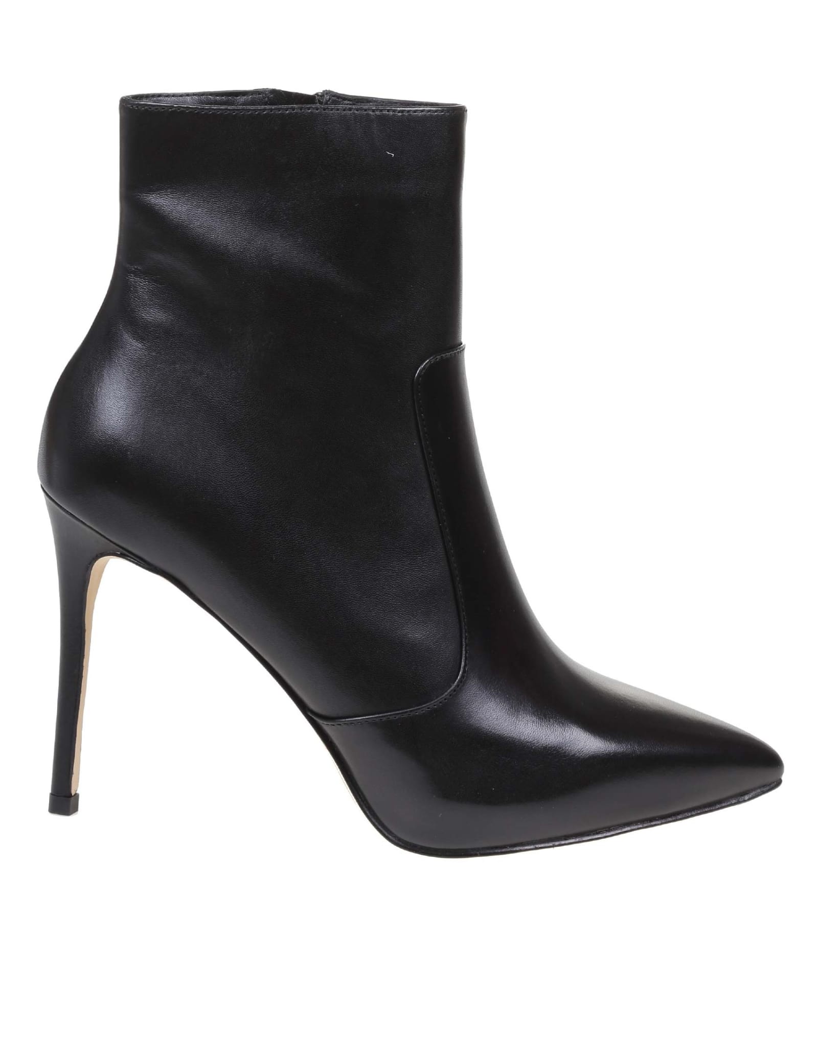 Michael Kors Women's  Black Leather Ankle Boots