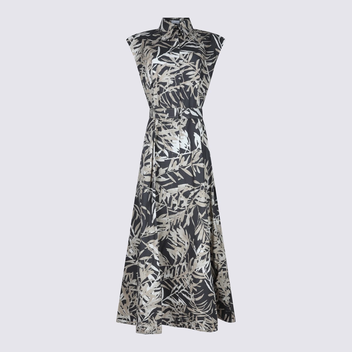 Brunello Cucinelli Multicolor Maxi Dress In Multi