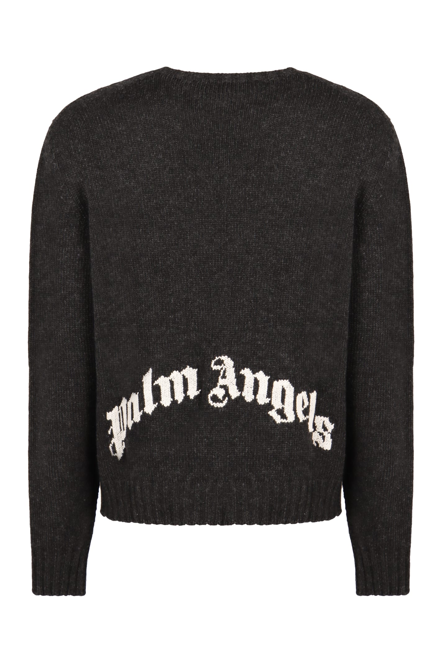 Shop Palm Angels Wool Blend Pullover In Grey