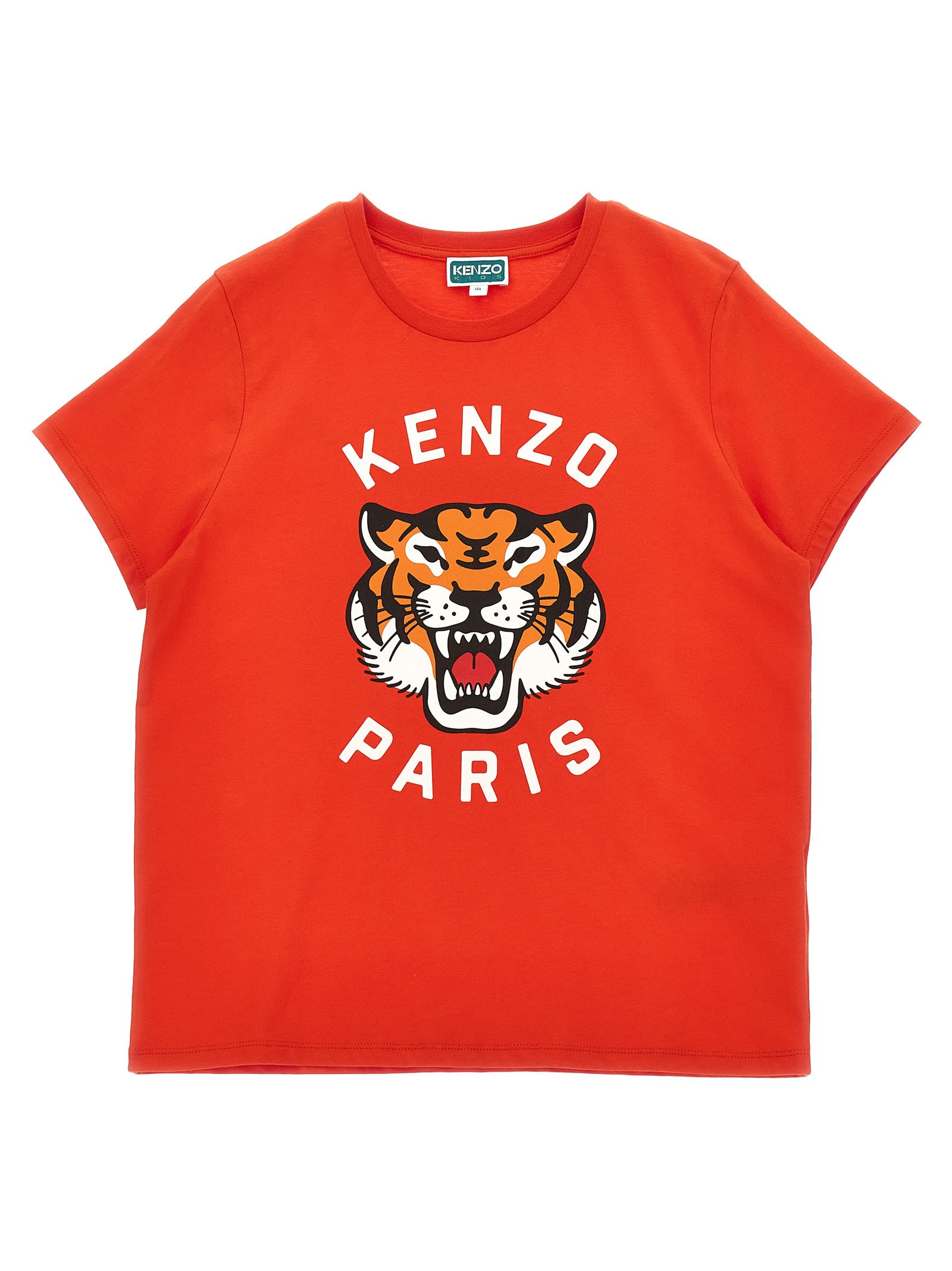 Kenzo Kids Logo T-shirt In Red