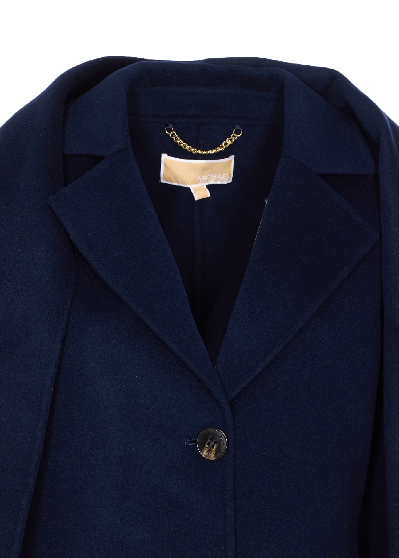 Michael Michael Kors Single-breasted Coat In Blue