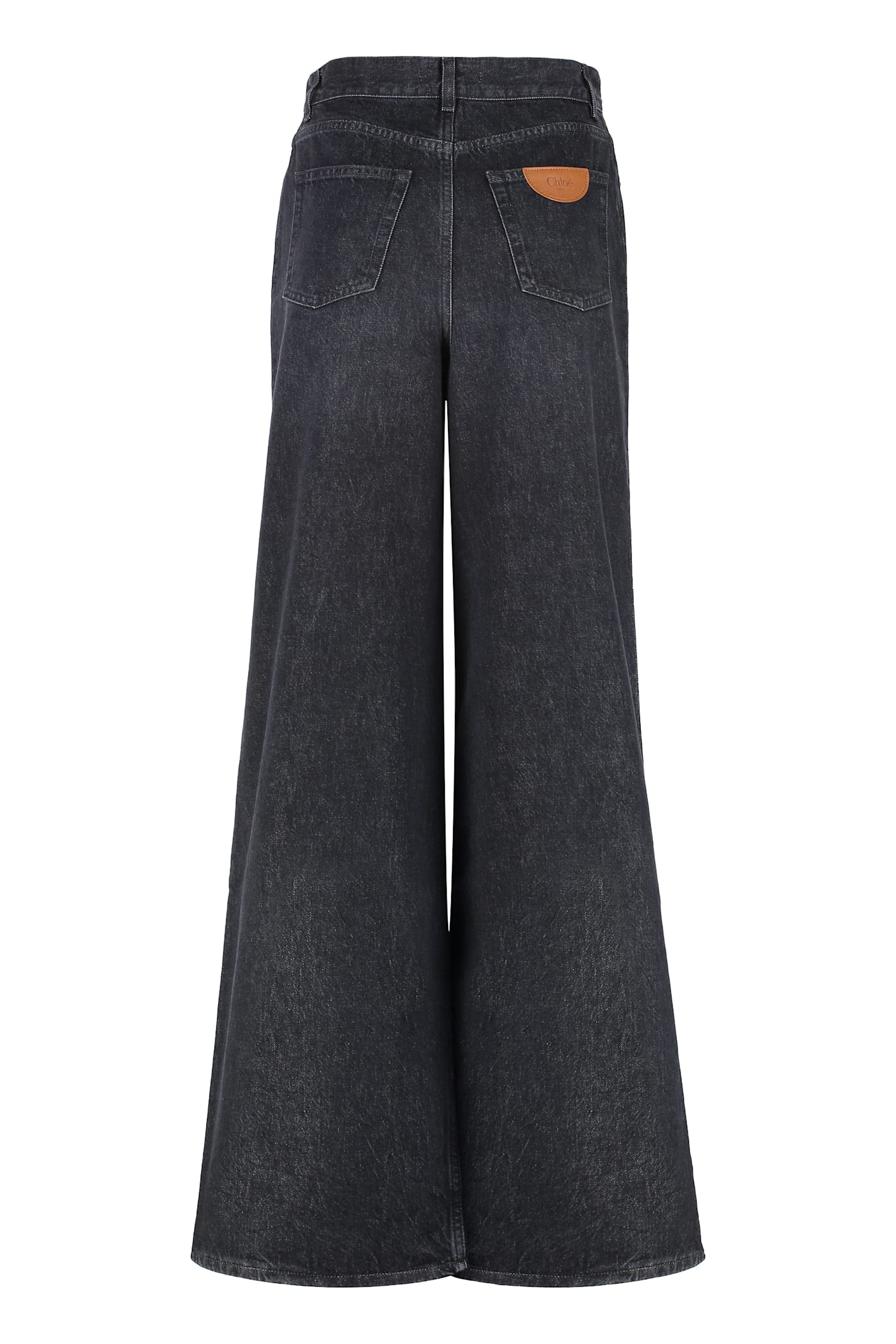 Chloé Wide-leg Jeans In Black