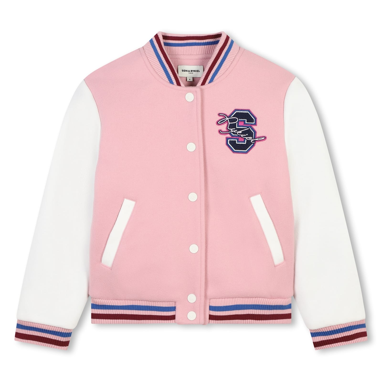 Sonia Rykiel Kids' Giubbino Con Logo In Pink