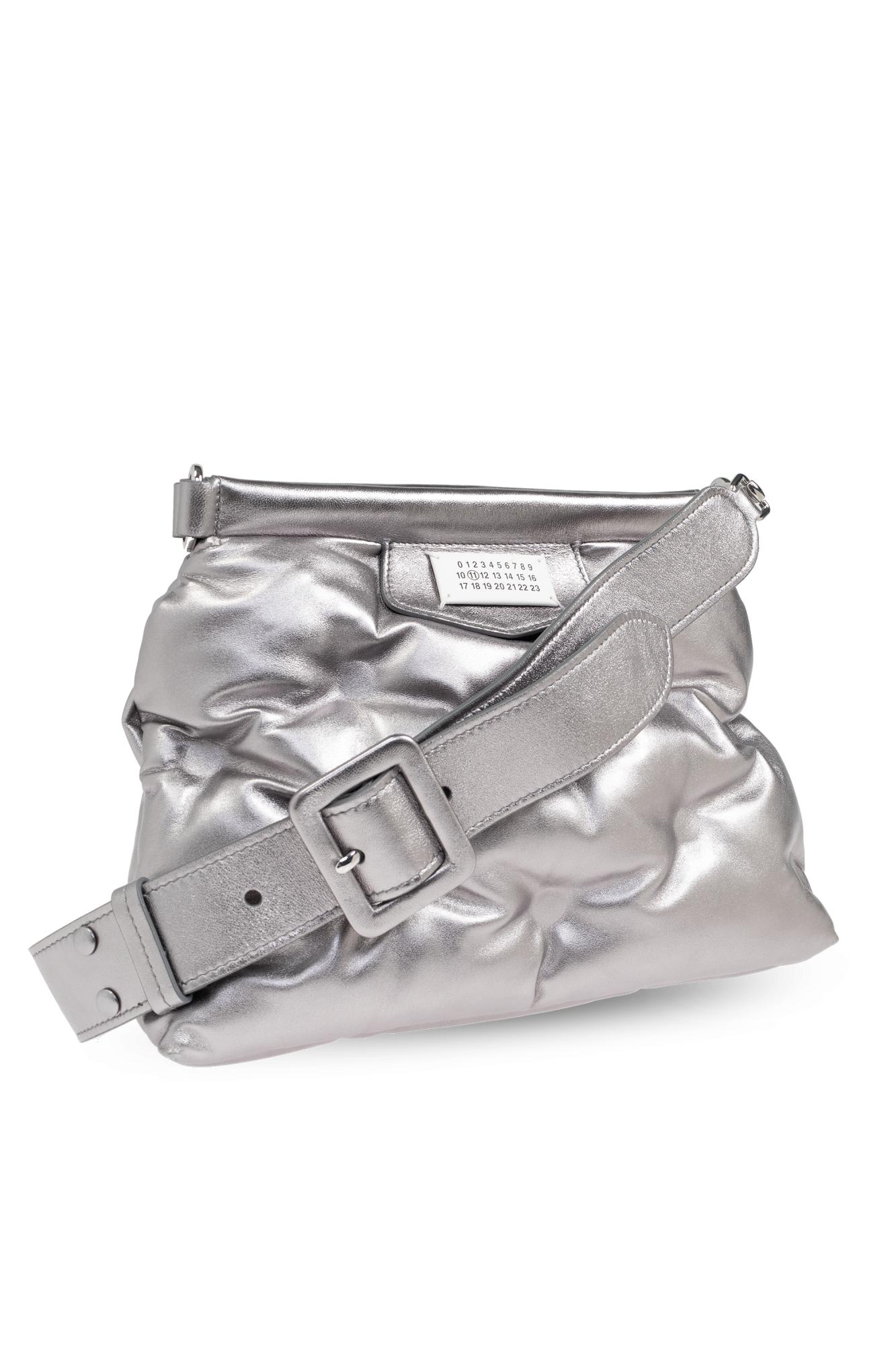 Maison Margiela Shoulder Bag Small Glam Slam In Metallic