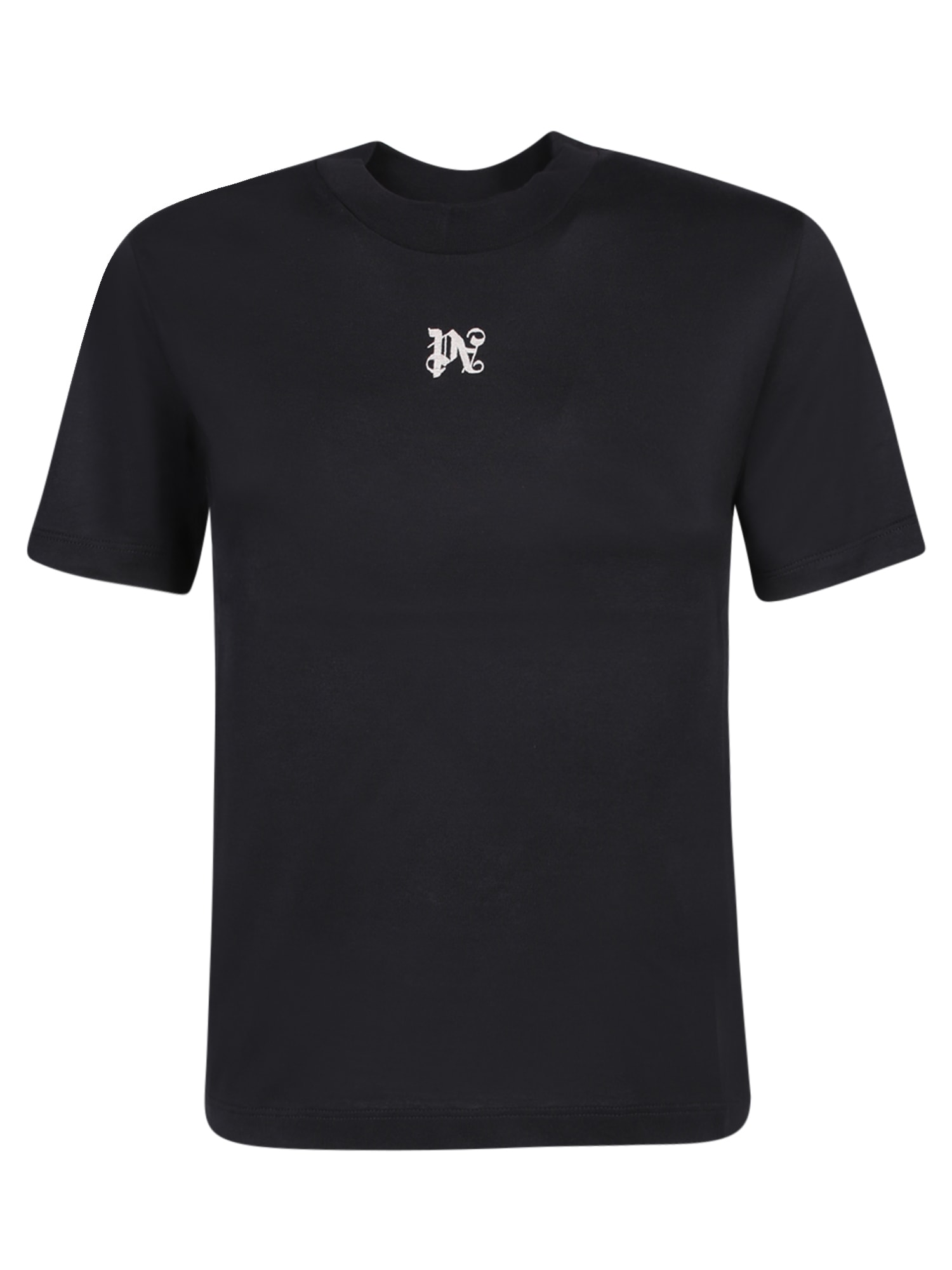 Shop Palm Angels Monogram Black T-shirt