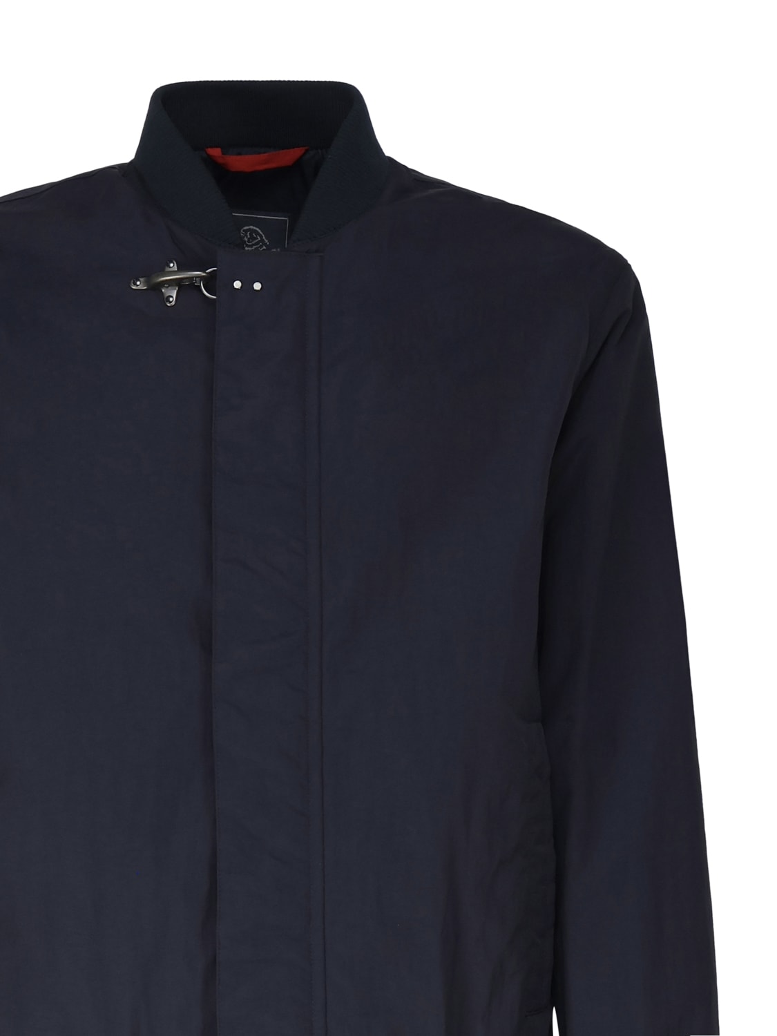 Shop Fay Varsity Nylon Bomber Jacket In Blue