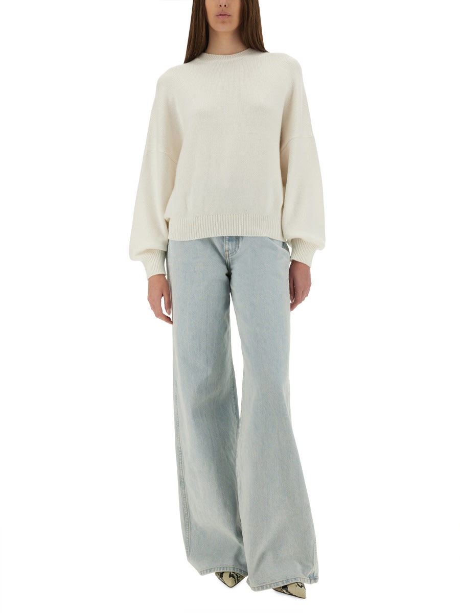 Khaite Light Blue Denim Dane Jeans<br/> In Blue