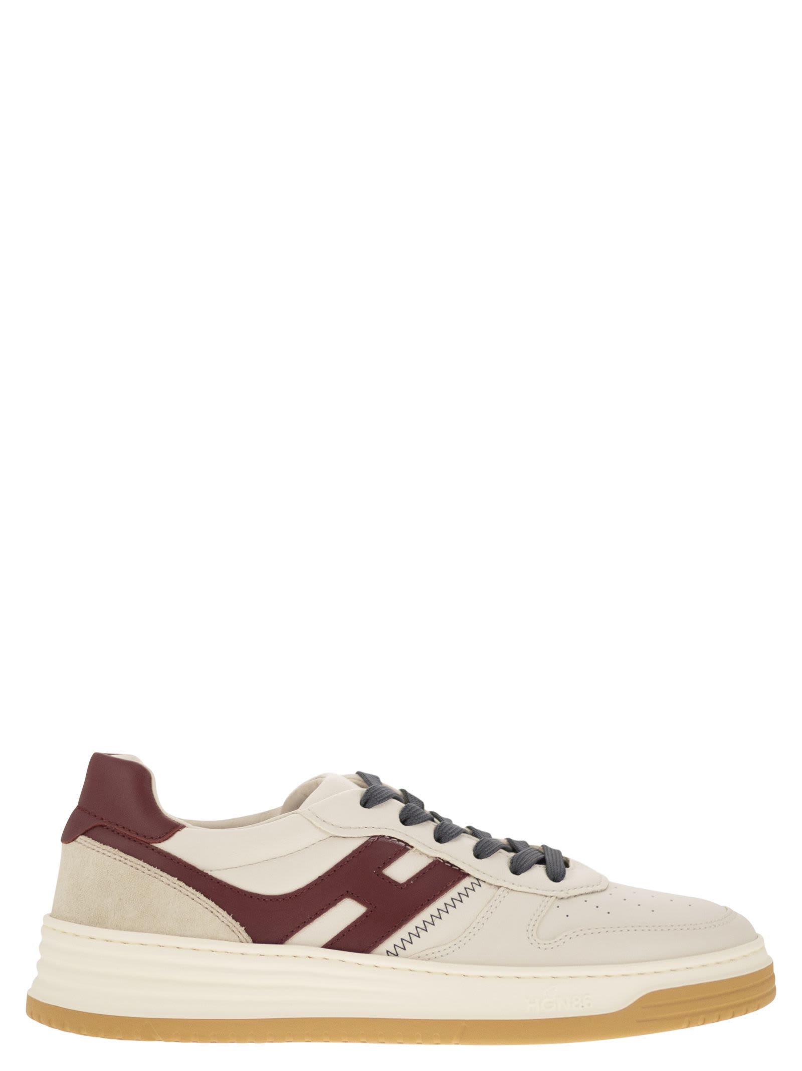 H630 - Leather Lace-up Trainers