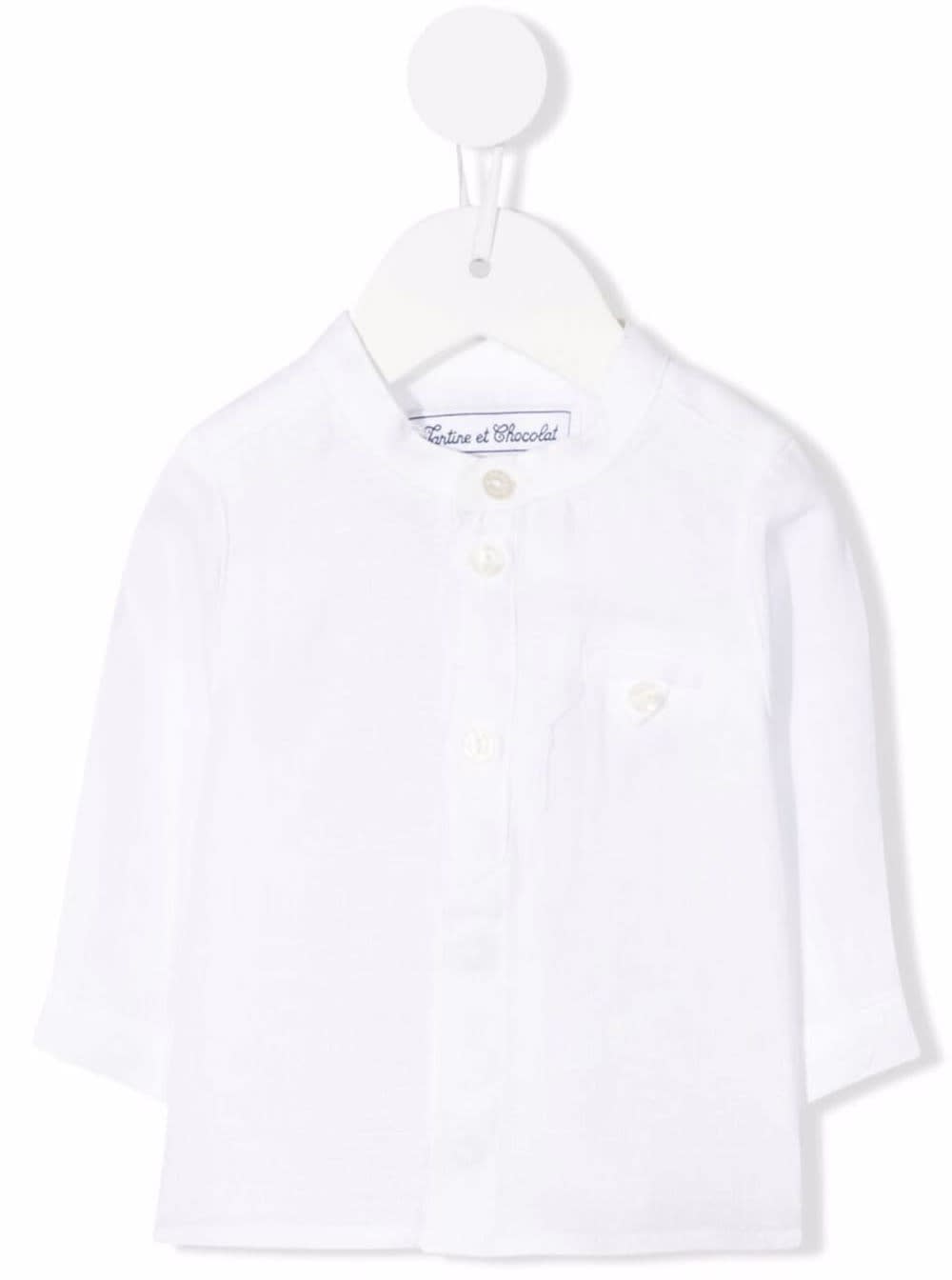 Tartine Et Chocolat Baby Girl White Linen Shirt