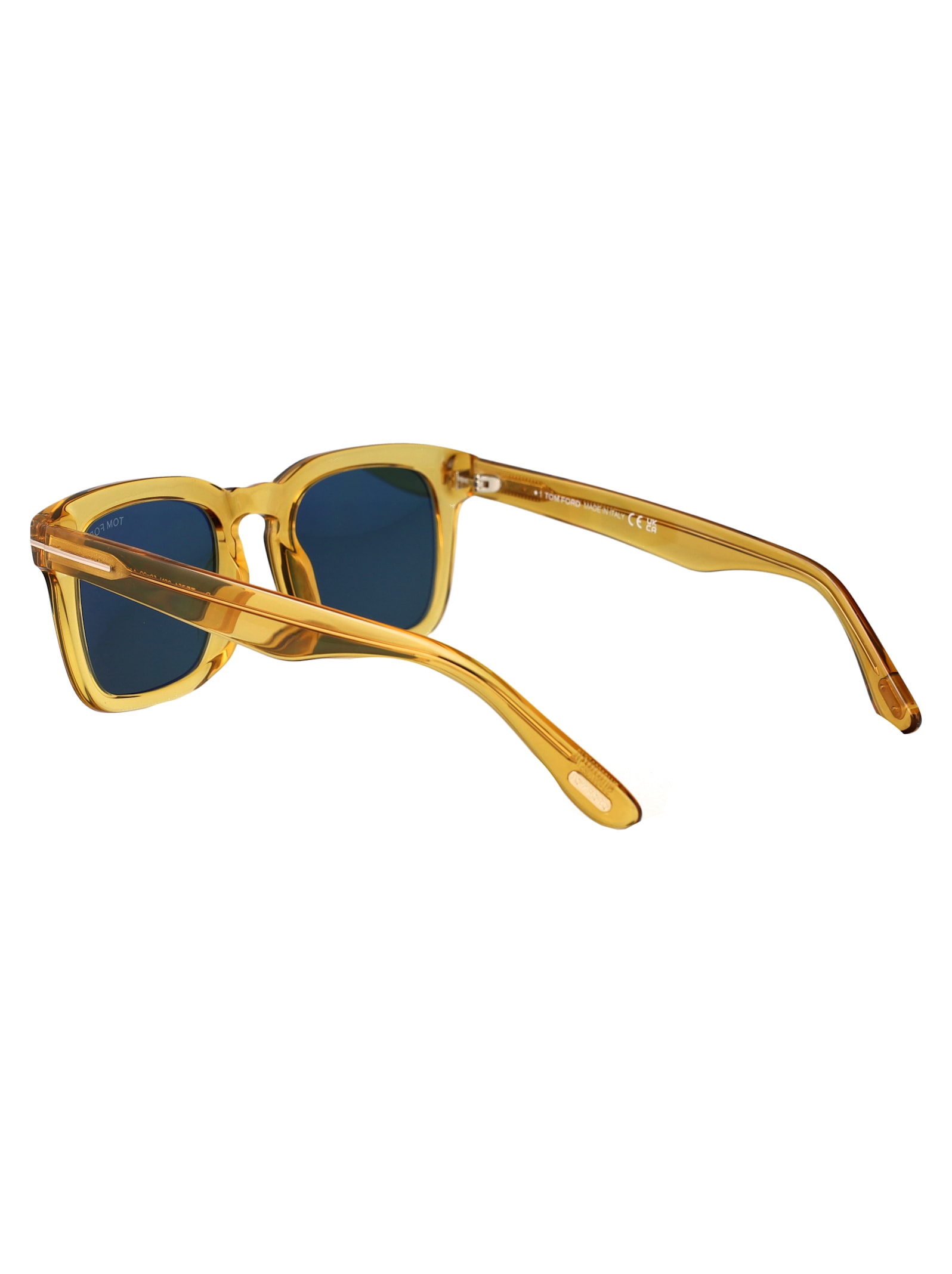 Tom Ford Full Frame Sunglasses In Giallo Luc / Verde
