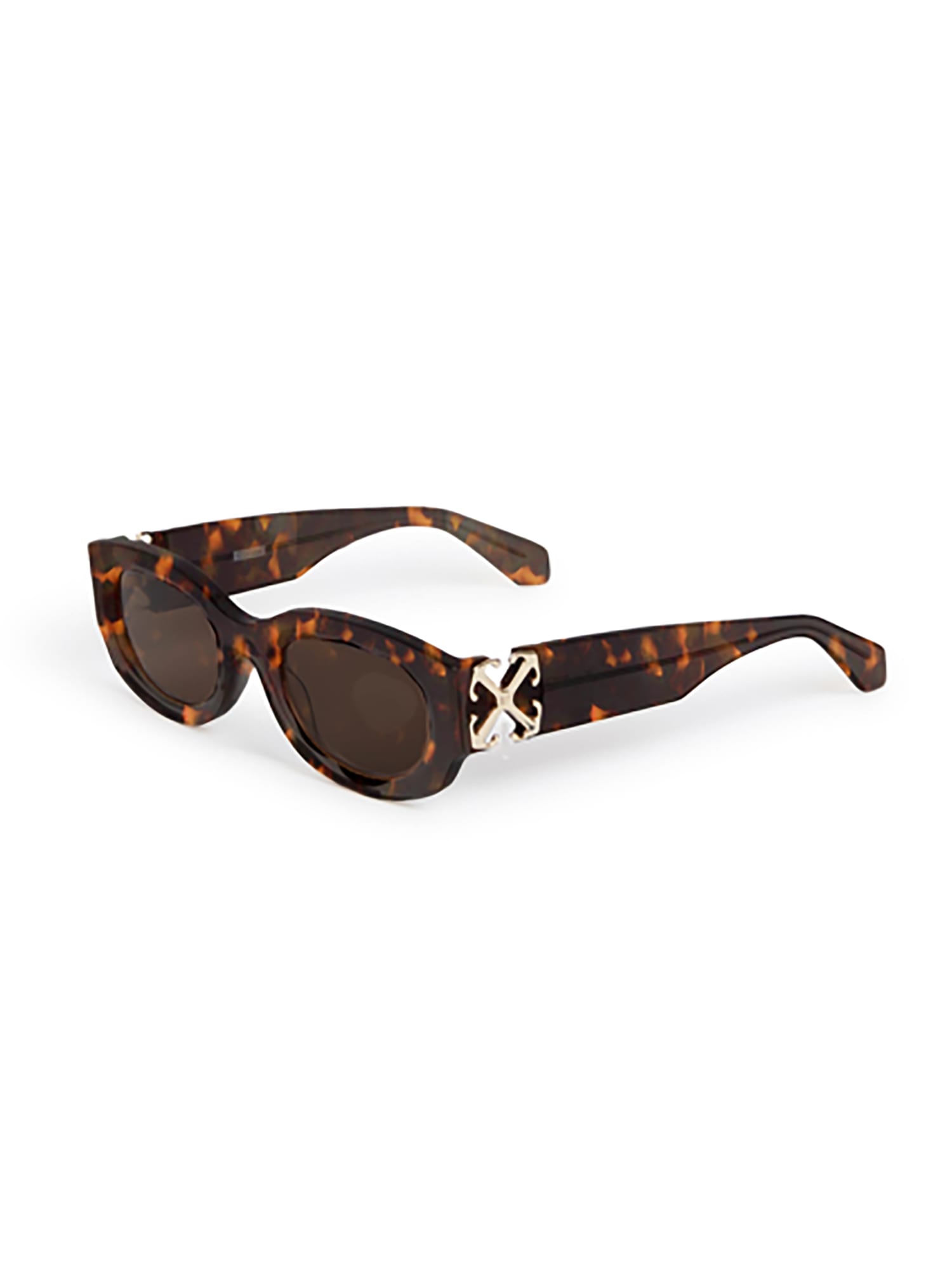 Off-white Oeri14e Palmer Sunglasses Eyewear In Havana Green