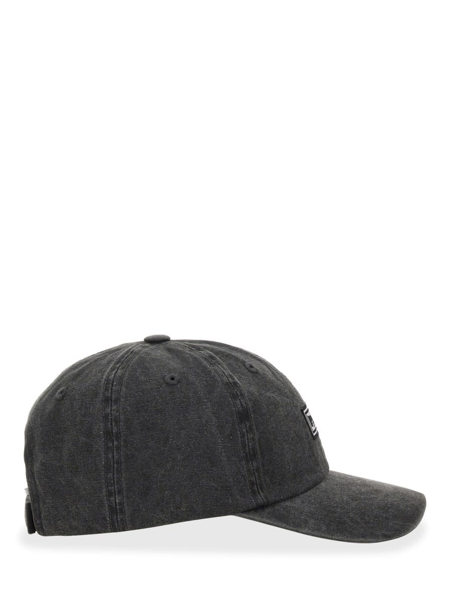 Obey Icon Eyes Pigment 6 Panel Baseball Hat In Black