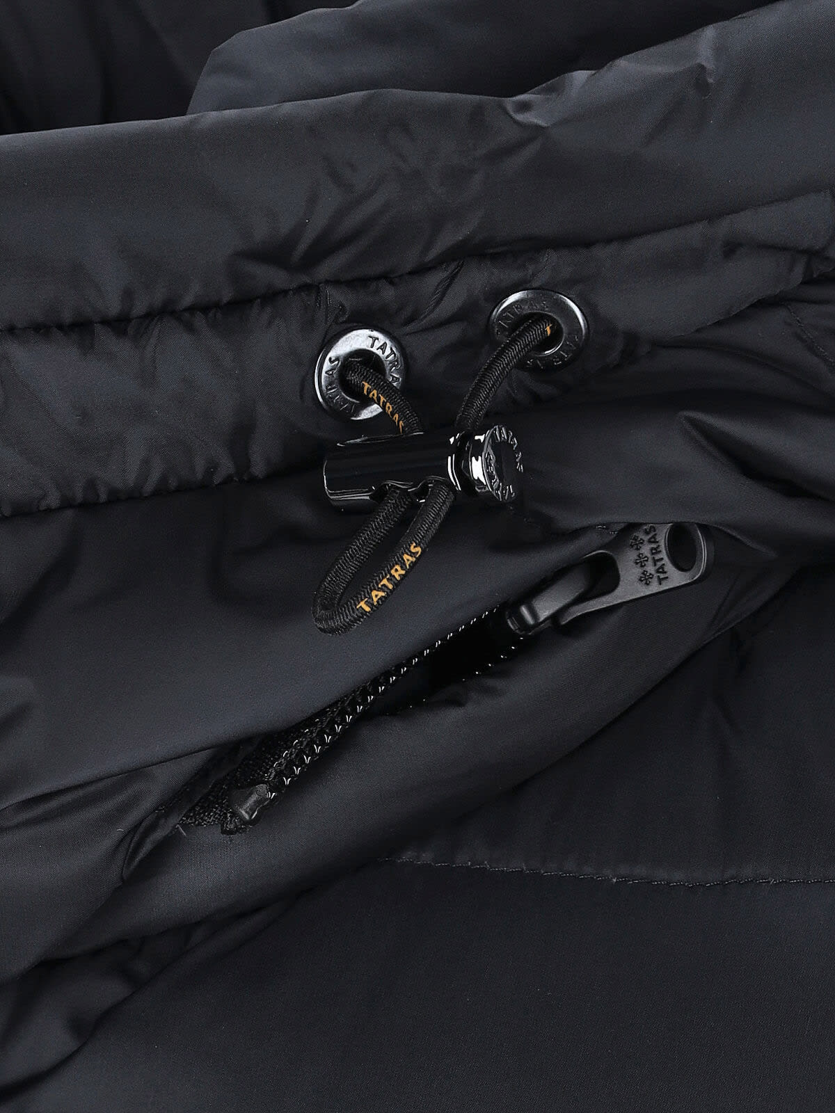 Tatras Quilted Long Jacket High Collar In Blue