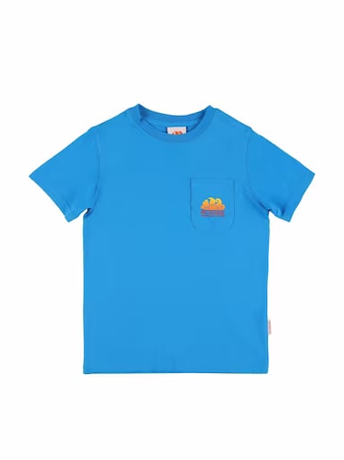 Sundek Kids' T-shirt With Print In Light Blue