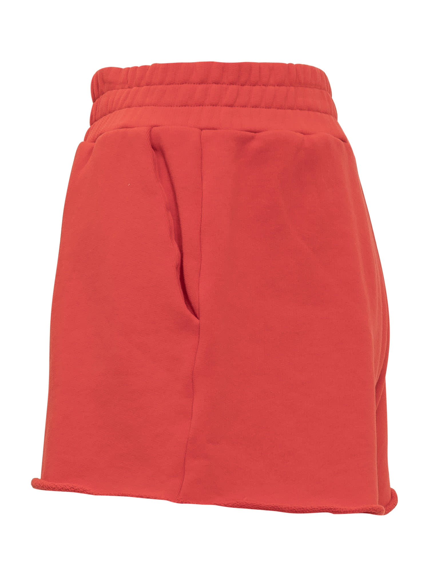 Shop Autry Shorts With Logo In Apparel Red