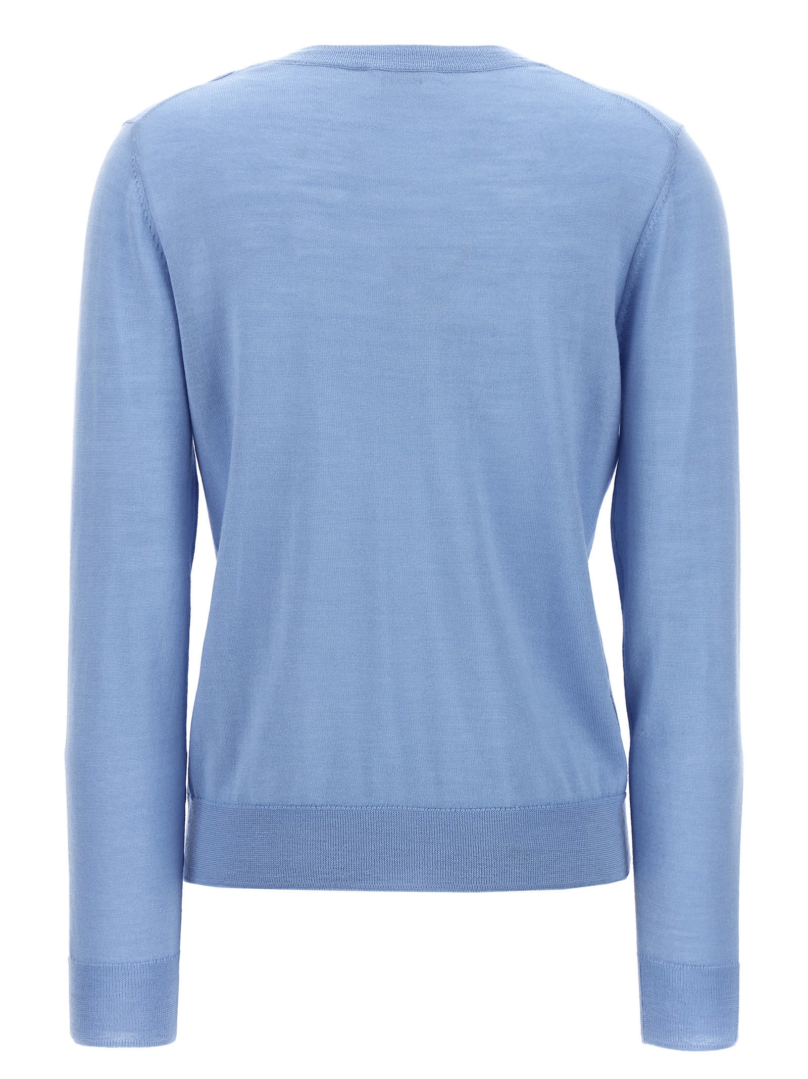Shop P.a.r.o.s.h V-neck Sweater In Light Blue