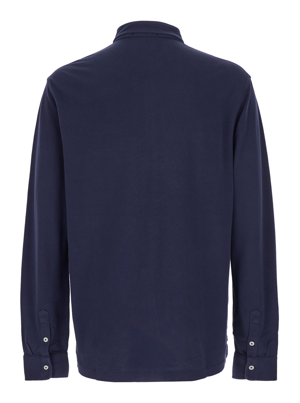 Polo Ralph Lauren Blue Polo With Classic Collar And Embroidered Logo On The Front In Blue