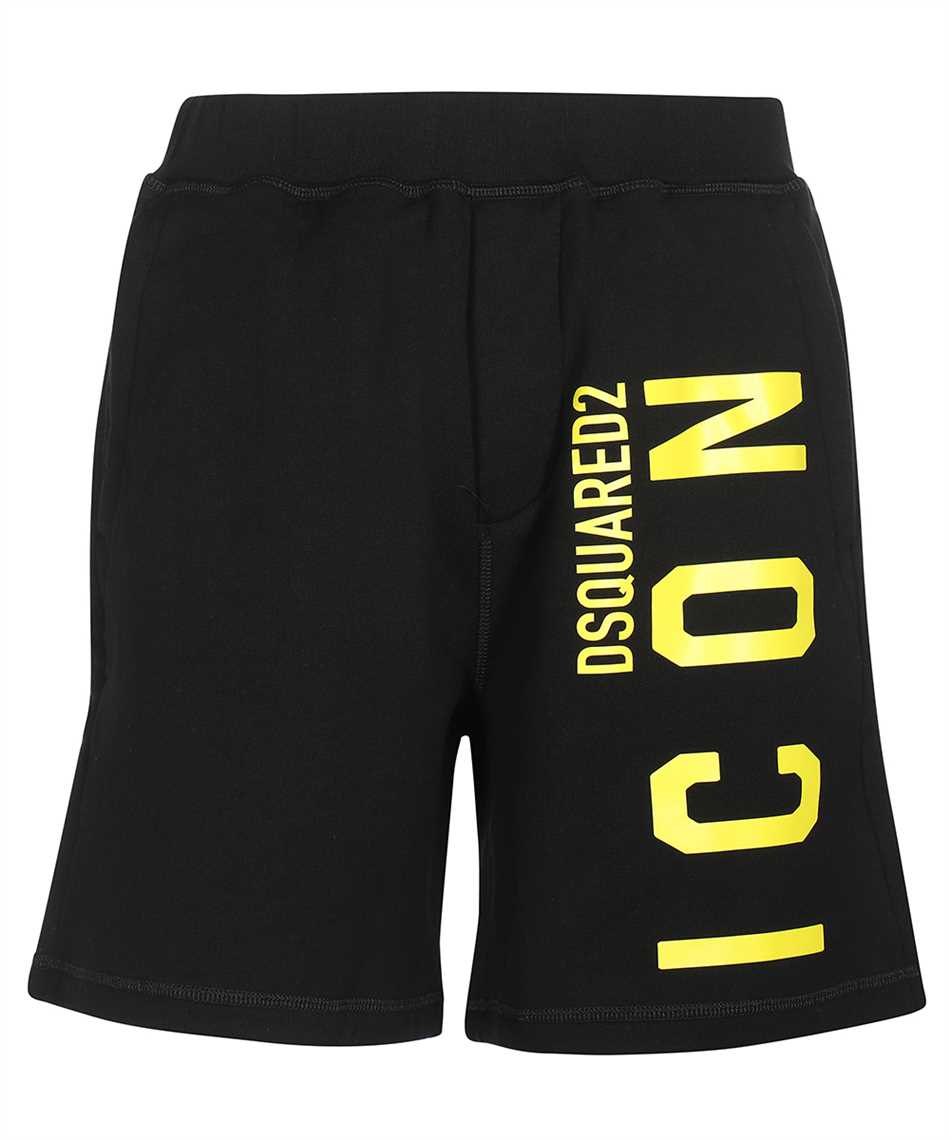 Dsquared2 Cotton Bermuda Shorts In Black