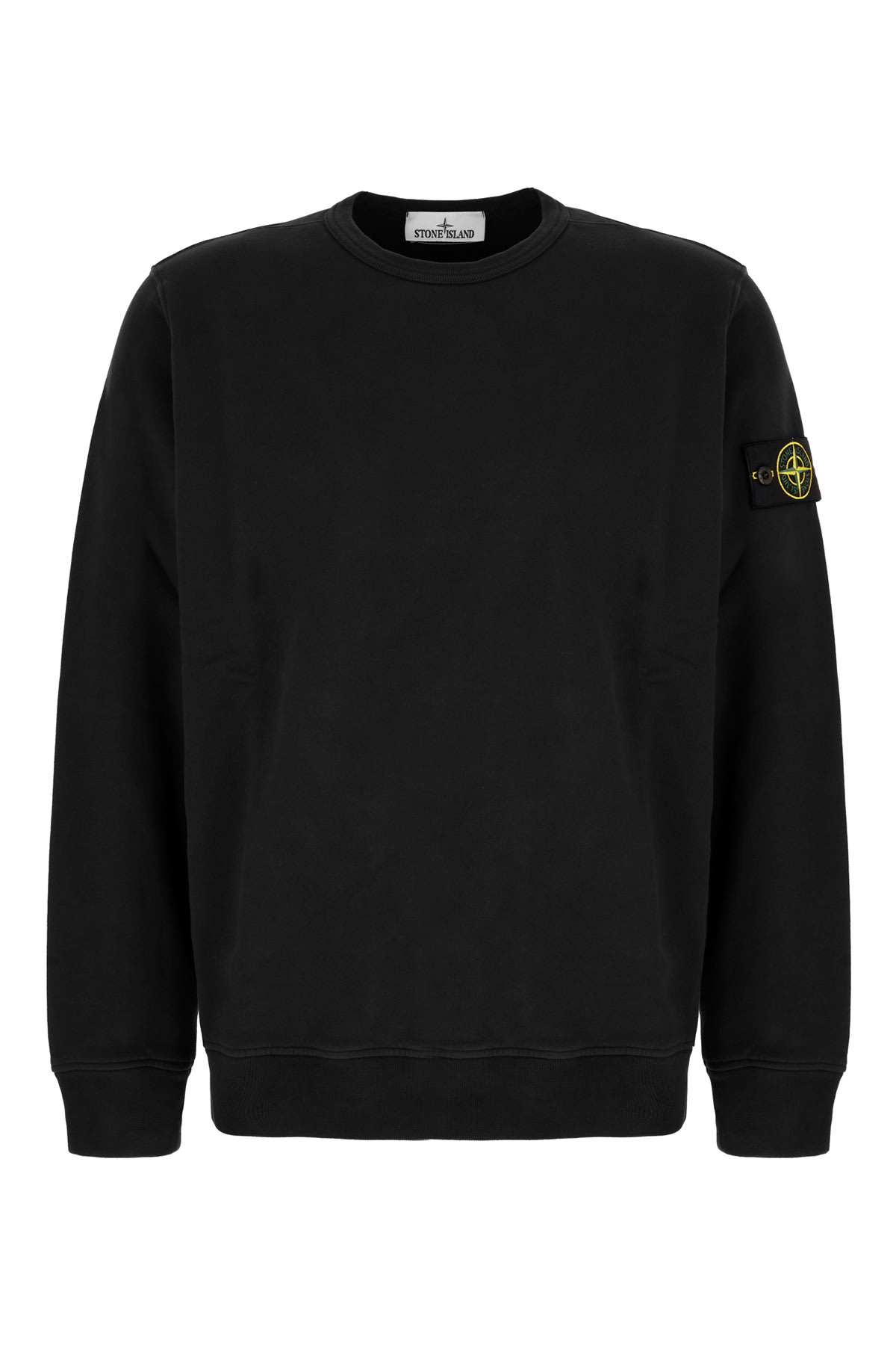 Stone Island Light Rws Pure Wool Sweater In Black