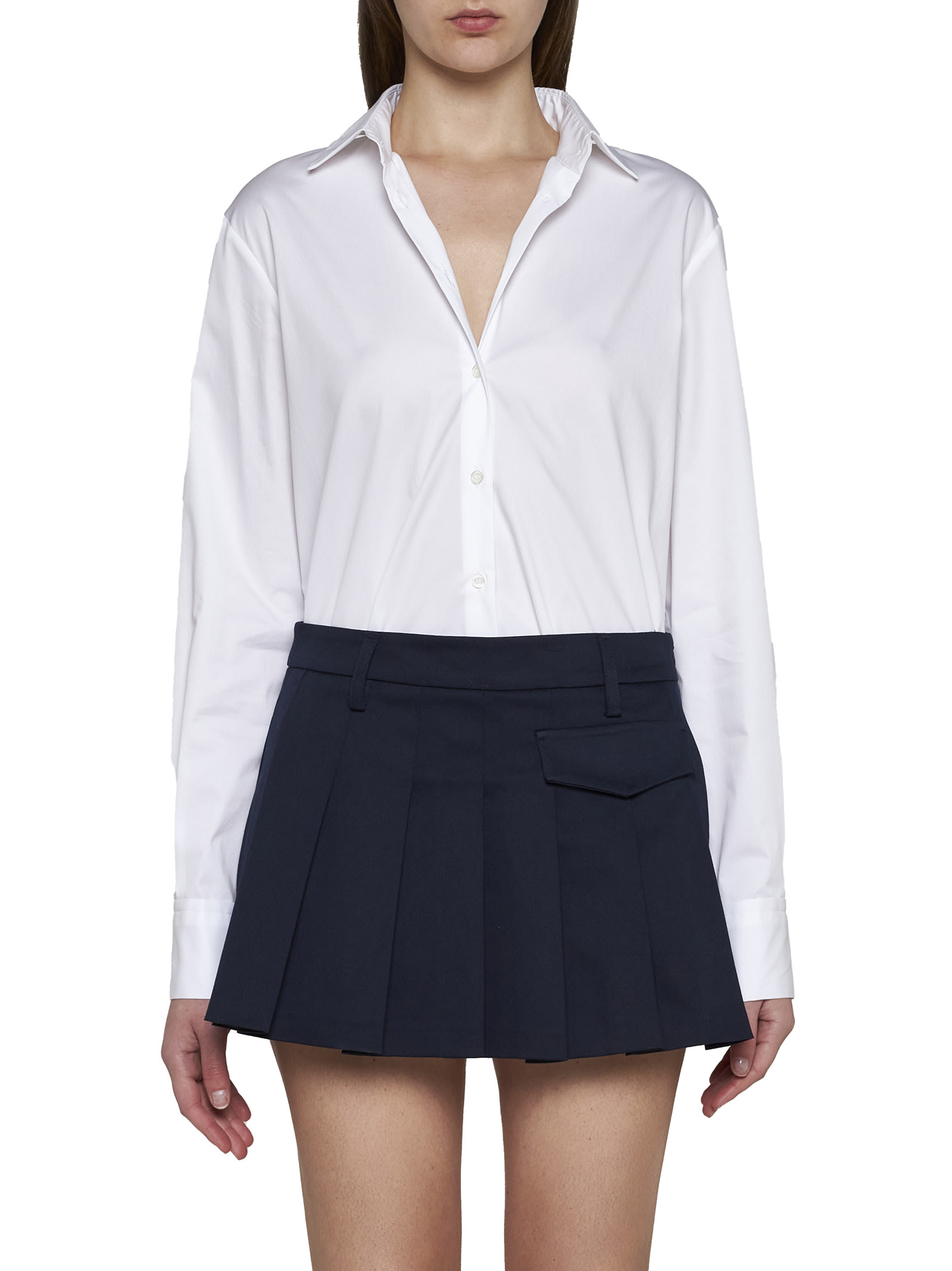 Shop Blanca Vita Skirt In Topazio