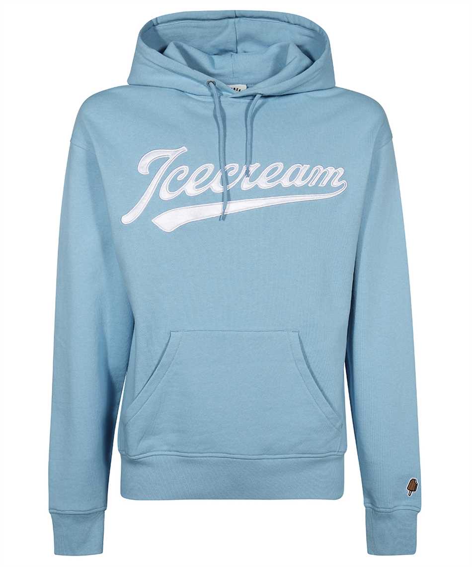 Shop Icecream Cotton Hoodie In Light Blue