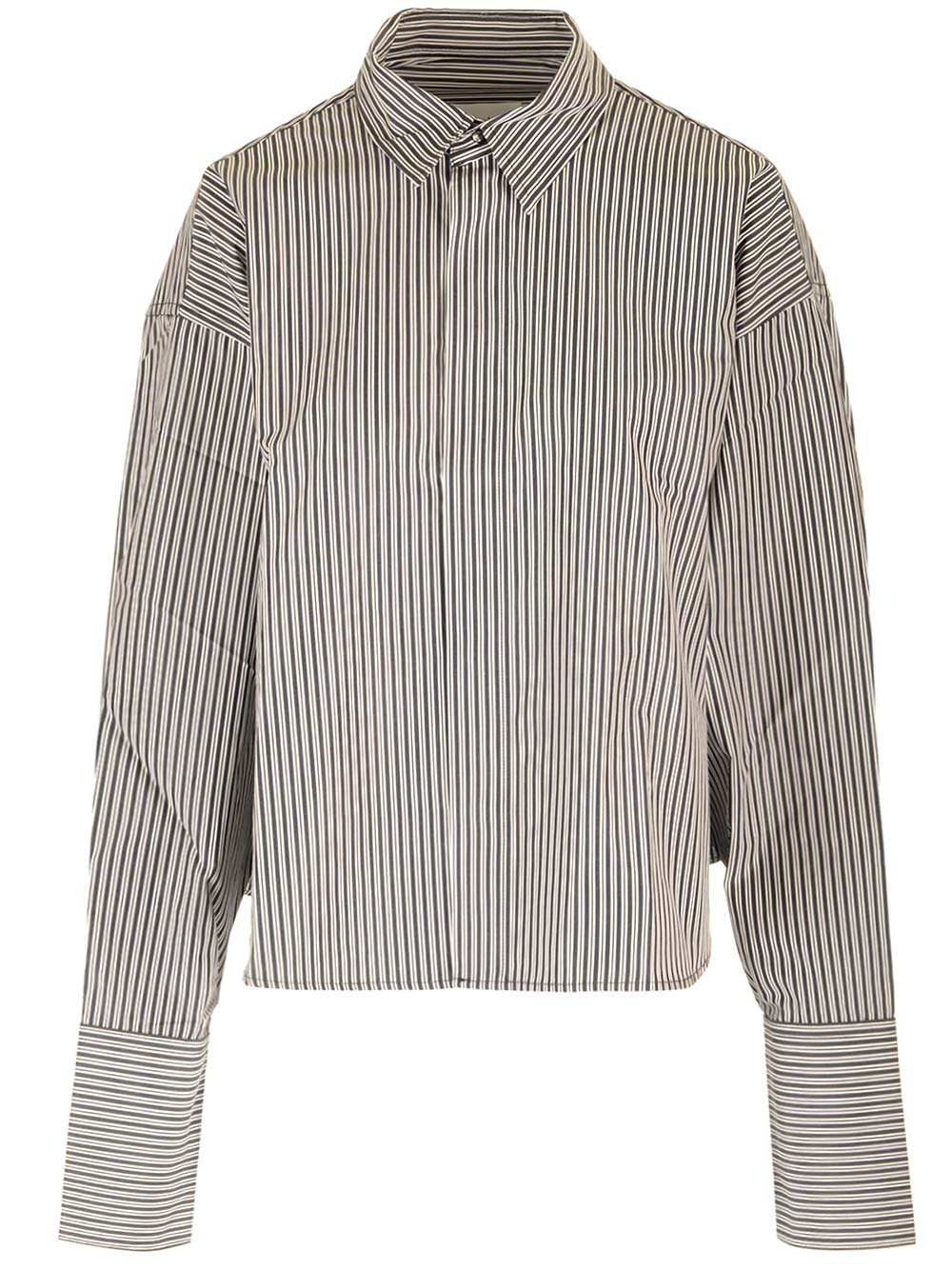 Ami Alexandre Mattiussi Ami Paris Striped Long-sleeved Shirt In Multicolor