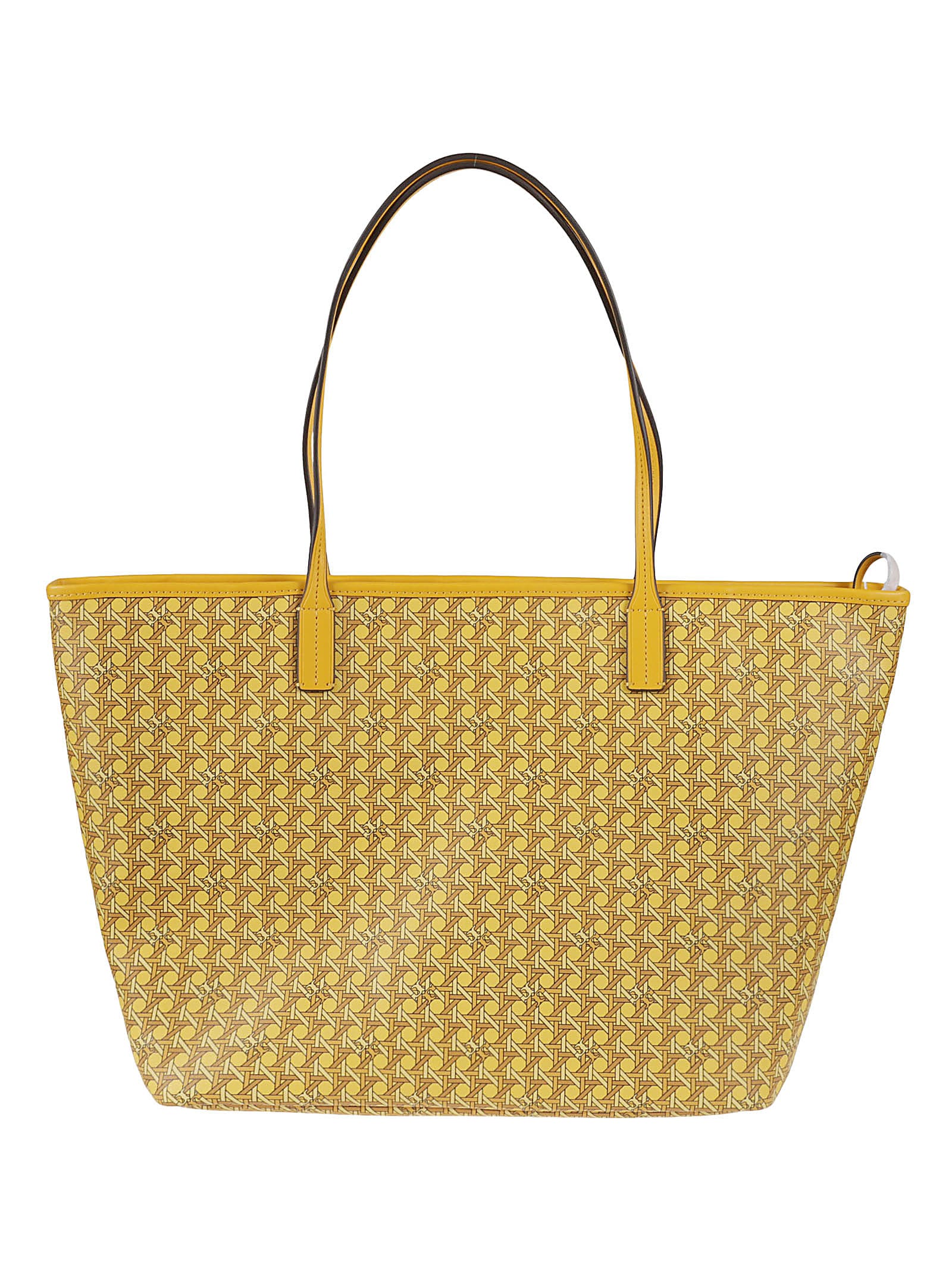 Shop Tory Burch Coated Canvas Zip Tote In Sunset Glow