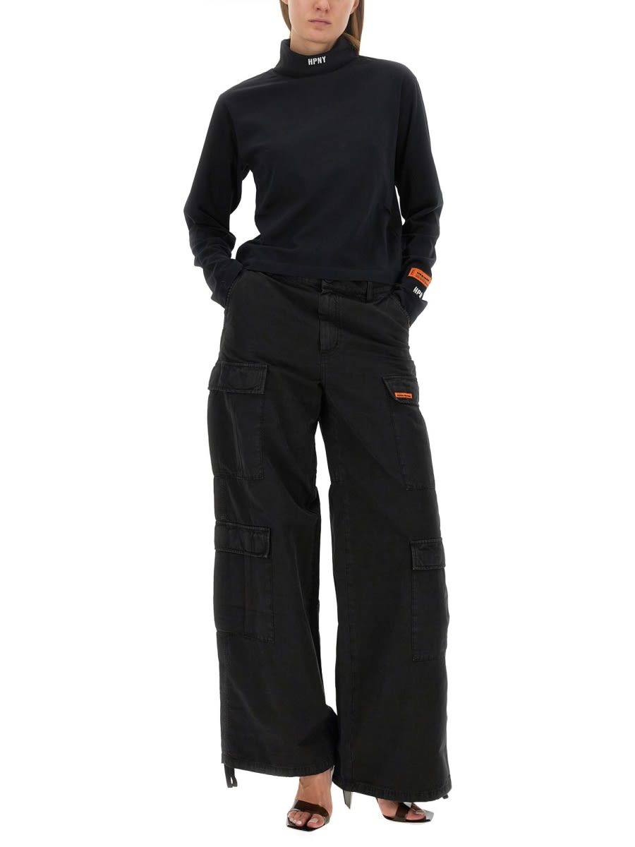 Shop Heron Preston Cargo Pants In Black