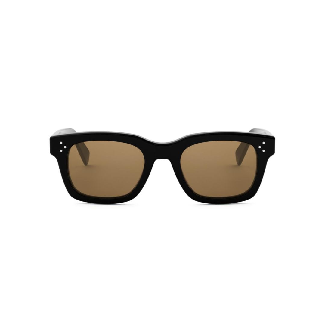 Celine Bold 3 Dots 50mm Square Sunglasses In Brown