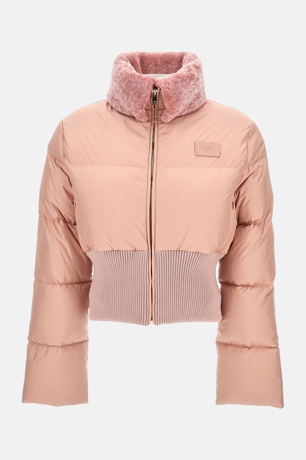Fendi Pink Down Jacket In Pink