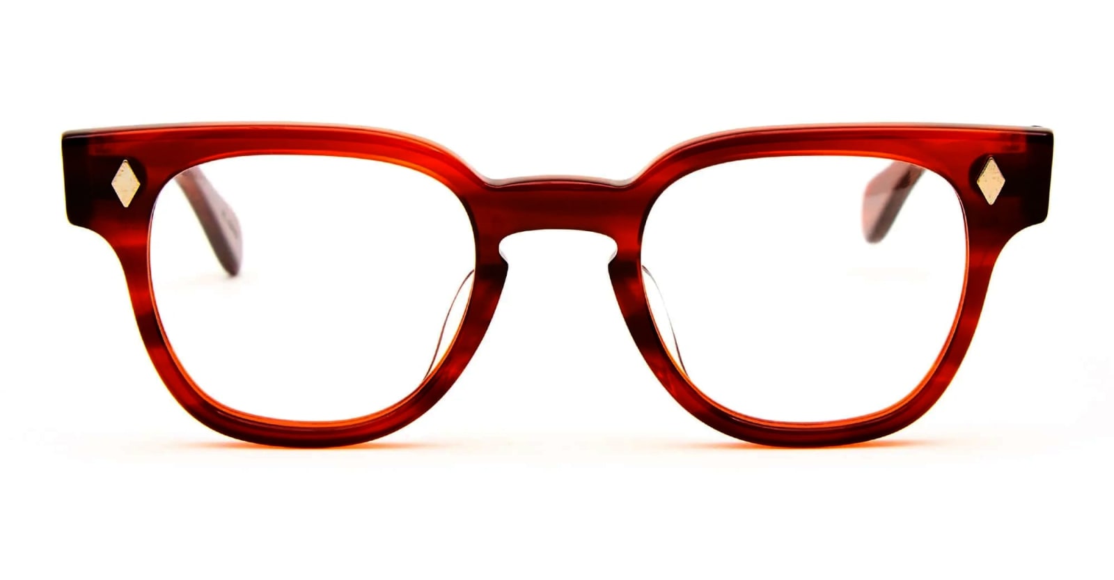 Shop Julius Tart Optical Bryan 48x22 - Demi Amber Rx Glasses In Brown