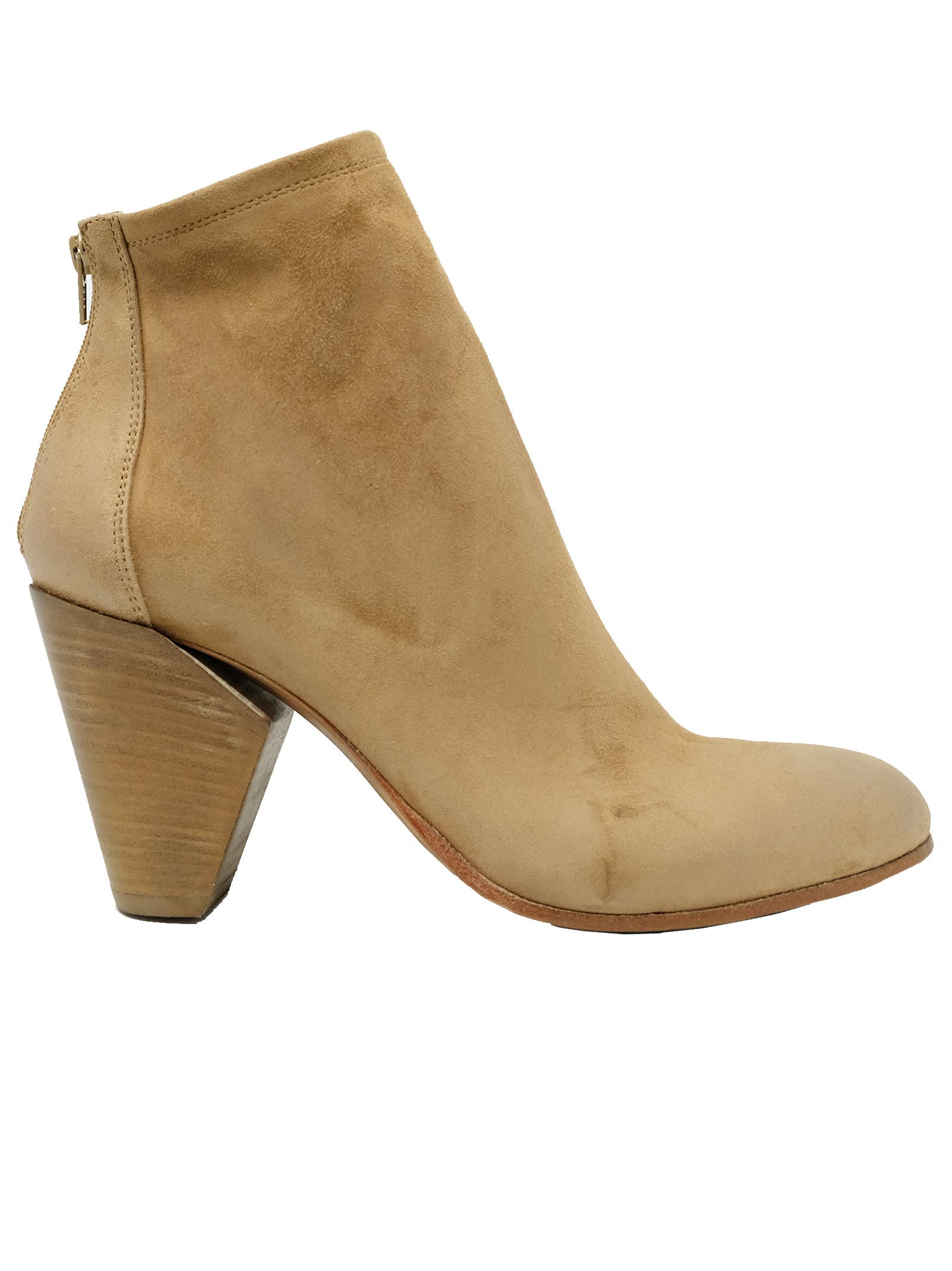 Elena Iachi Biscuit Suede Ankle Boots