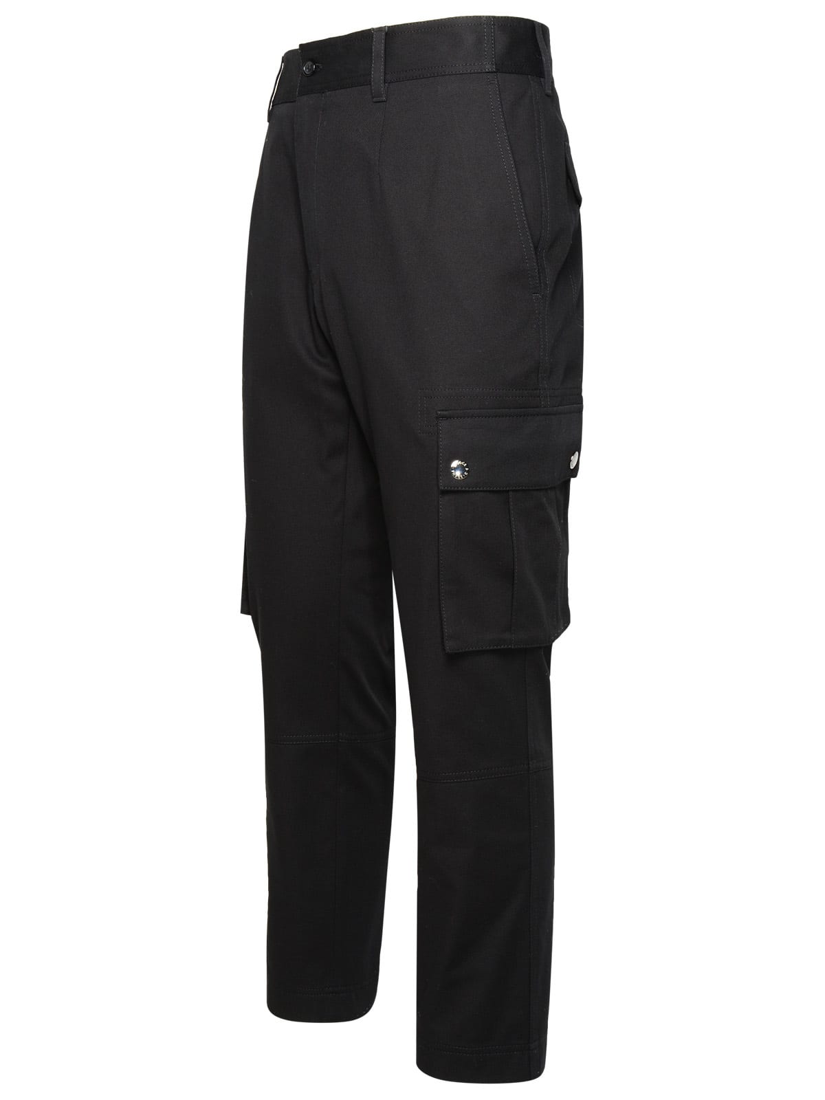 Shop Dolce & Gabbana Cargo Pants In Black Cotton In Nero