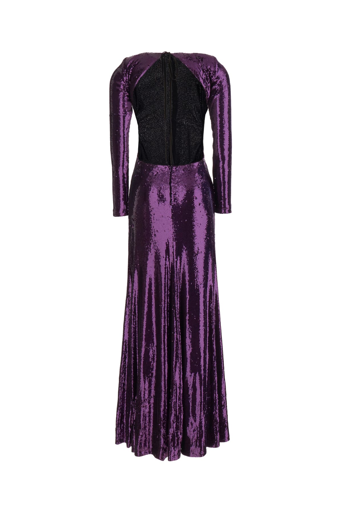 Shop Philosophy Di Lorenzo Serafini Embellished Polyester Blend Long Dress In 0232