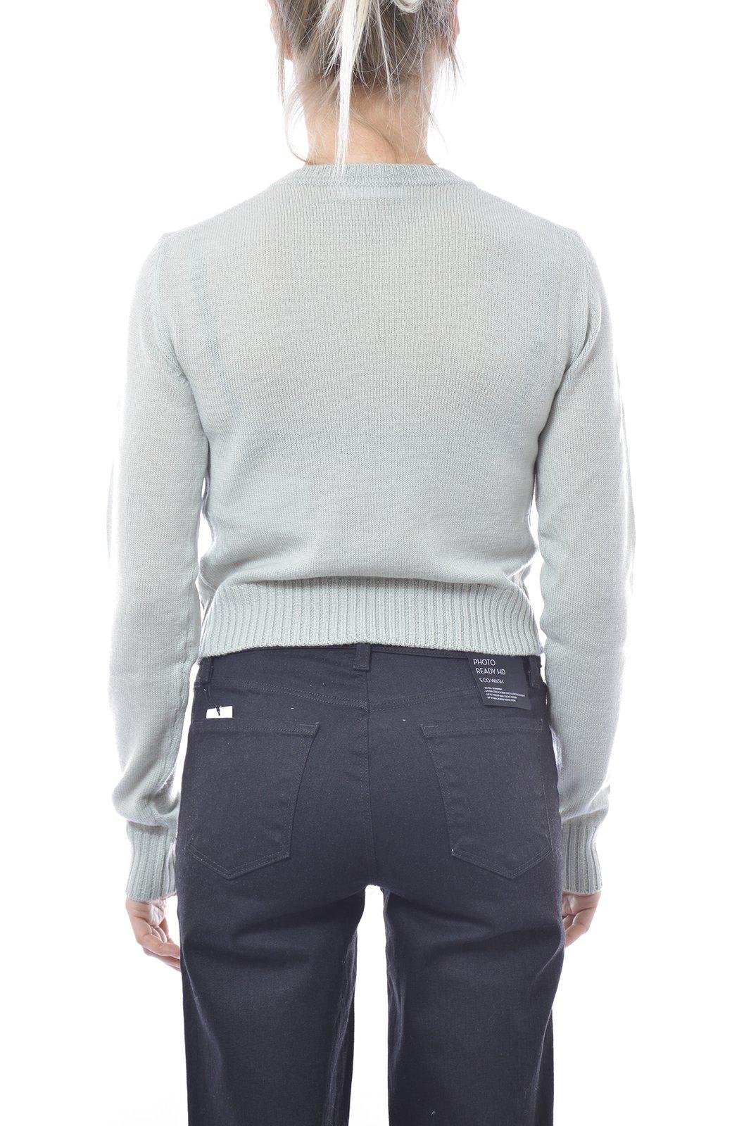 Shop Jil Sander Crewneck Knit Jumper In Menta