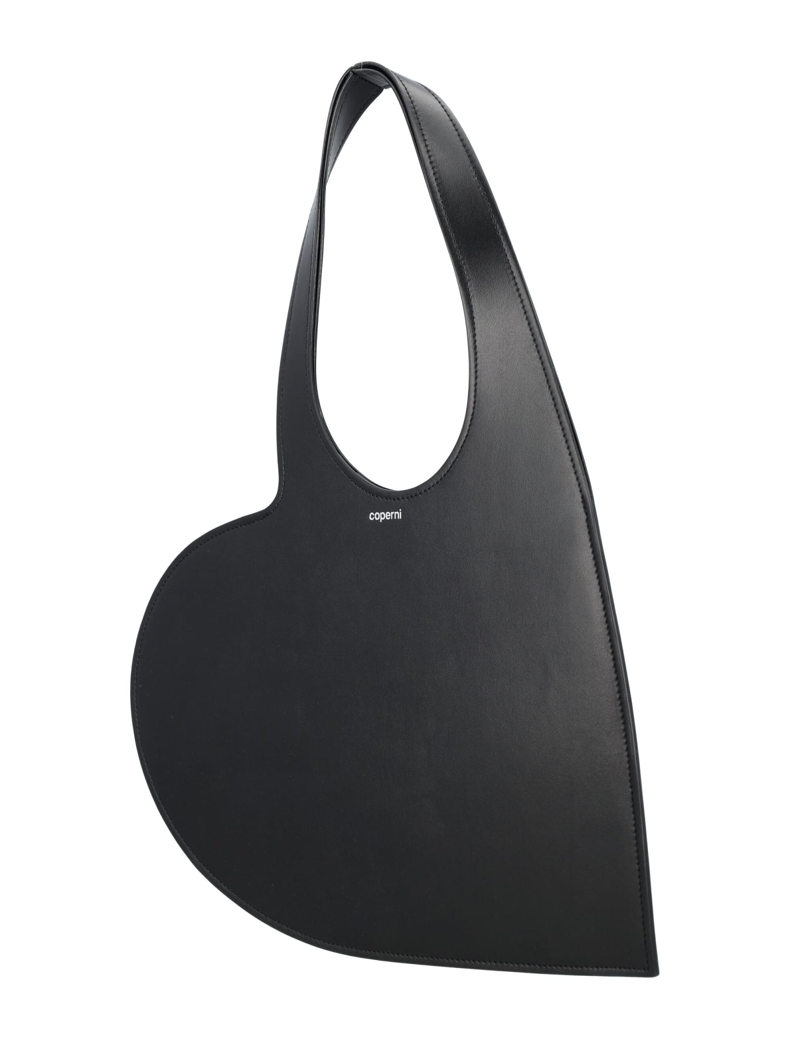 Shop Coperni Mini Heart Tote Bag In Black