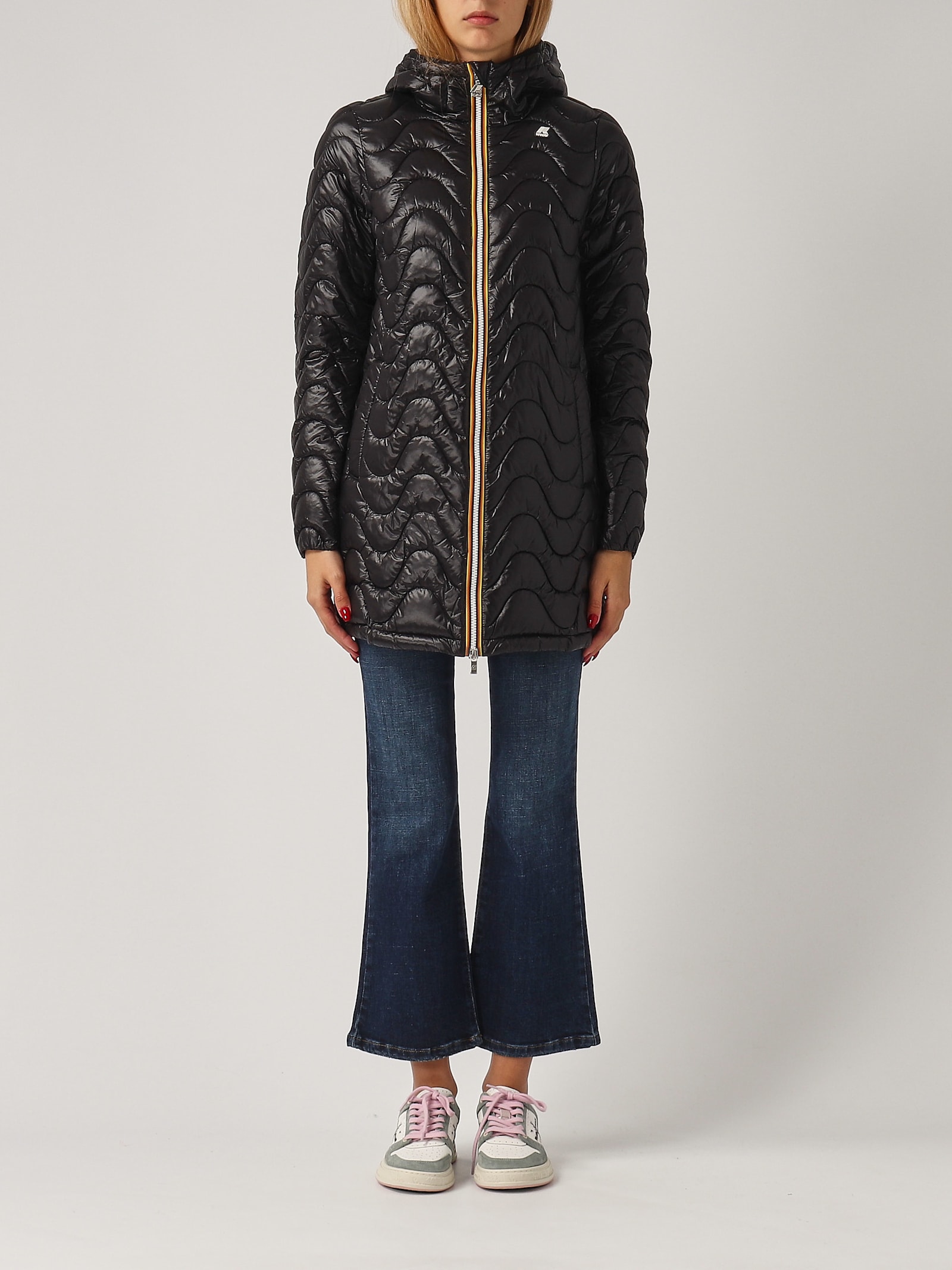 K-way Sophie Quilted Warm Jacket In Black