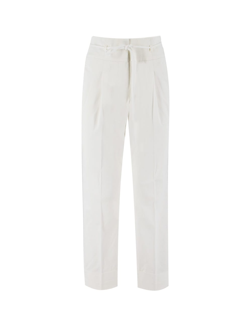 Peserico Trousers In Bianco Puro